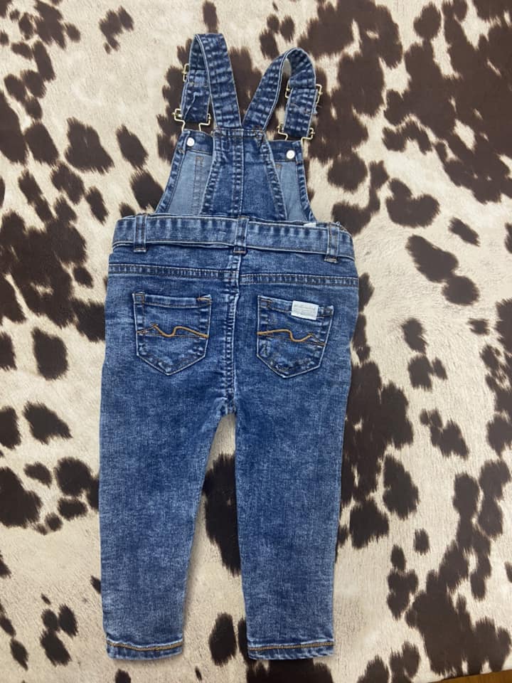 #010325 7 For All ManKind Overalls Size 18M