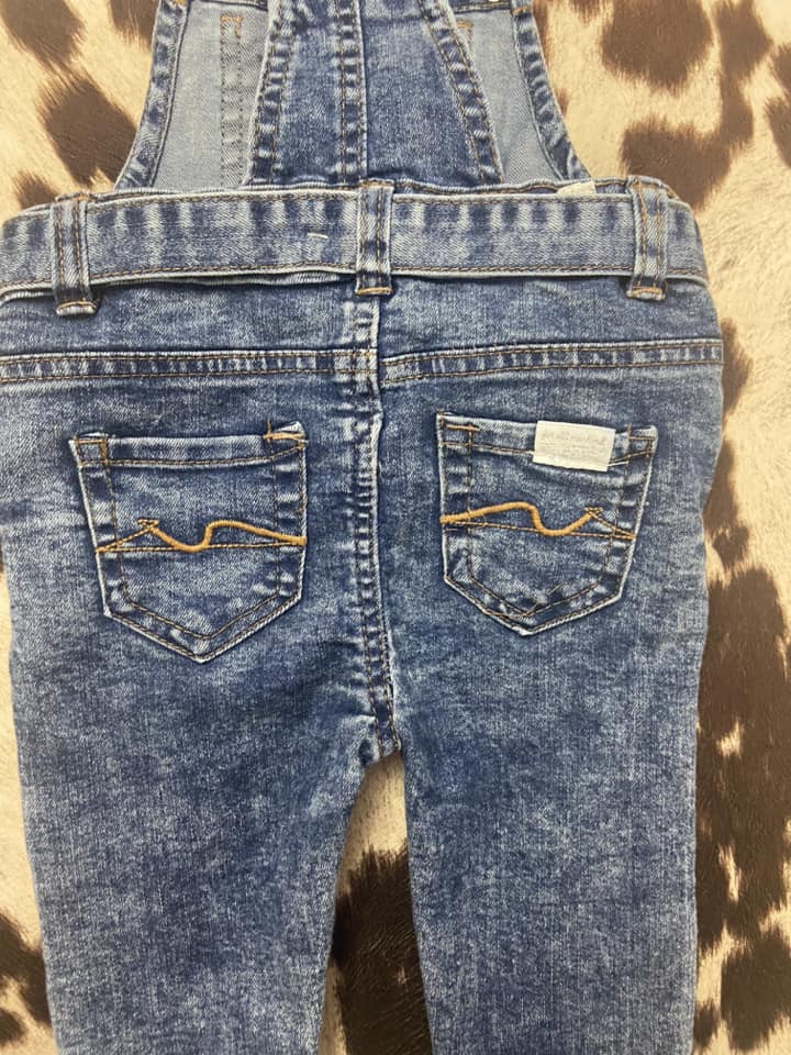#010325 7 For All ManKind Overalls Size 18M