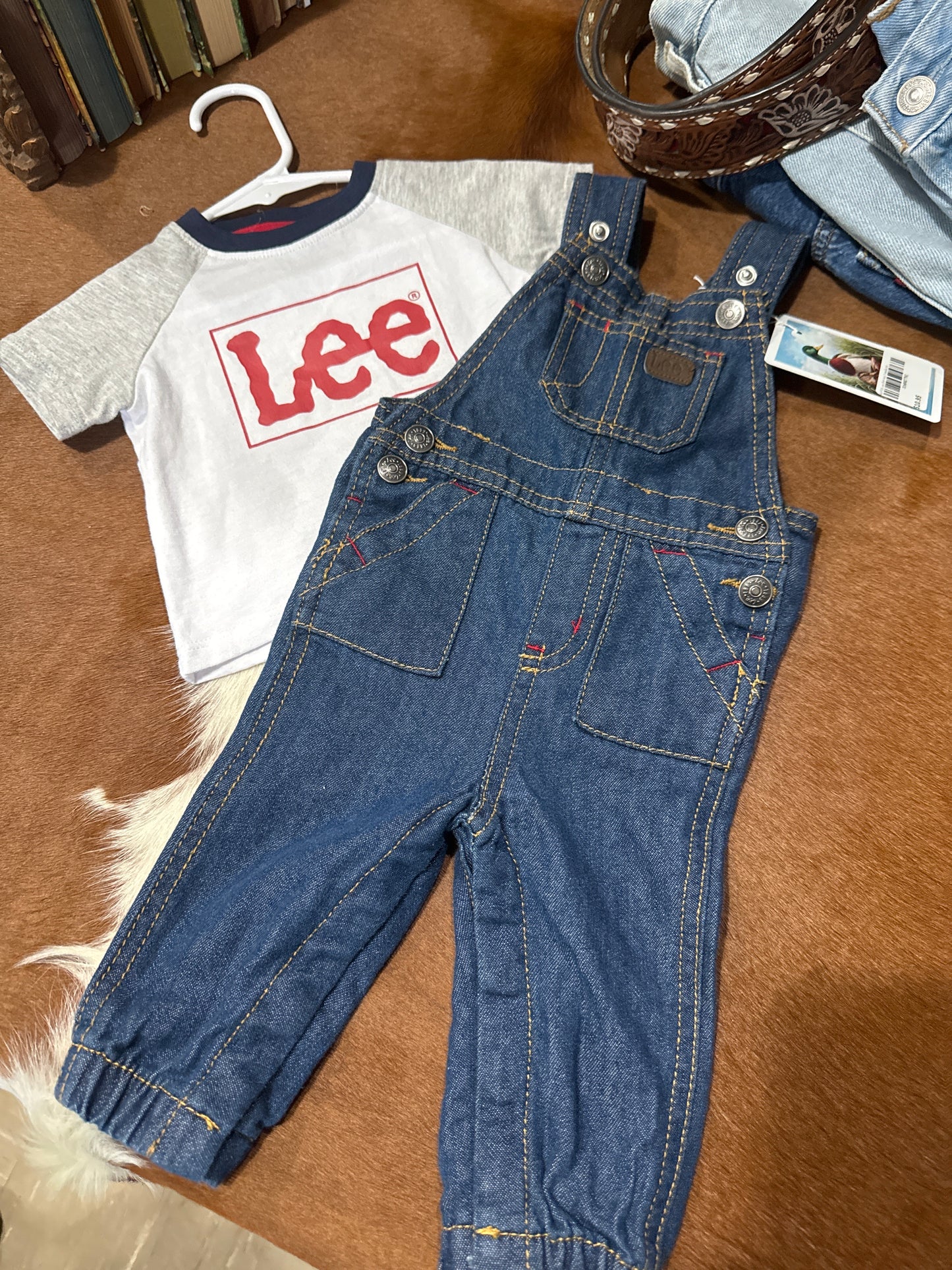 #020725 Lee Shirt And Overalls Set