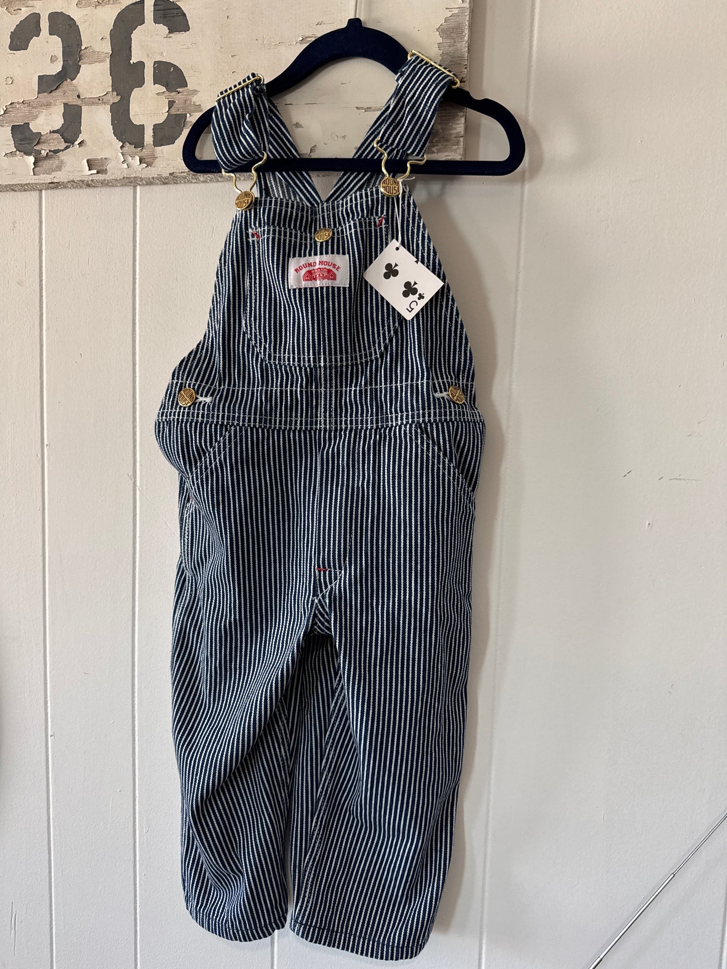 #041025 Round House Blue/White Striped Size 3T