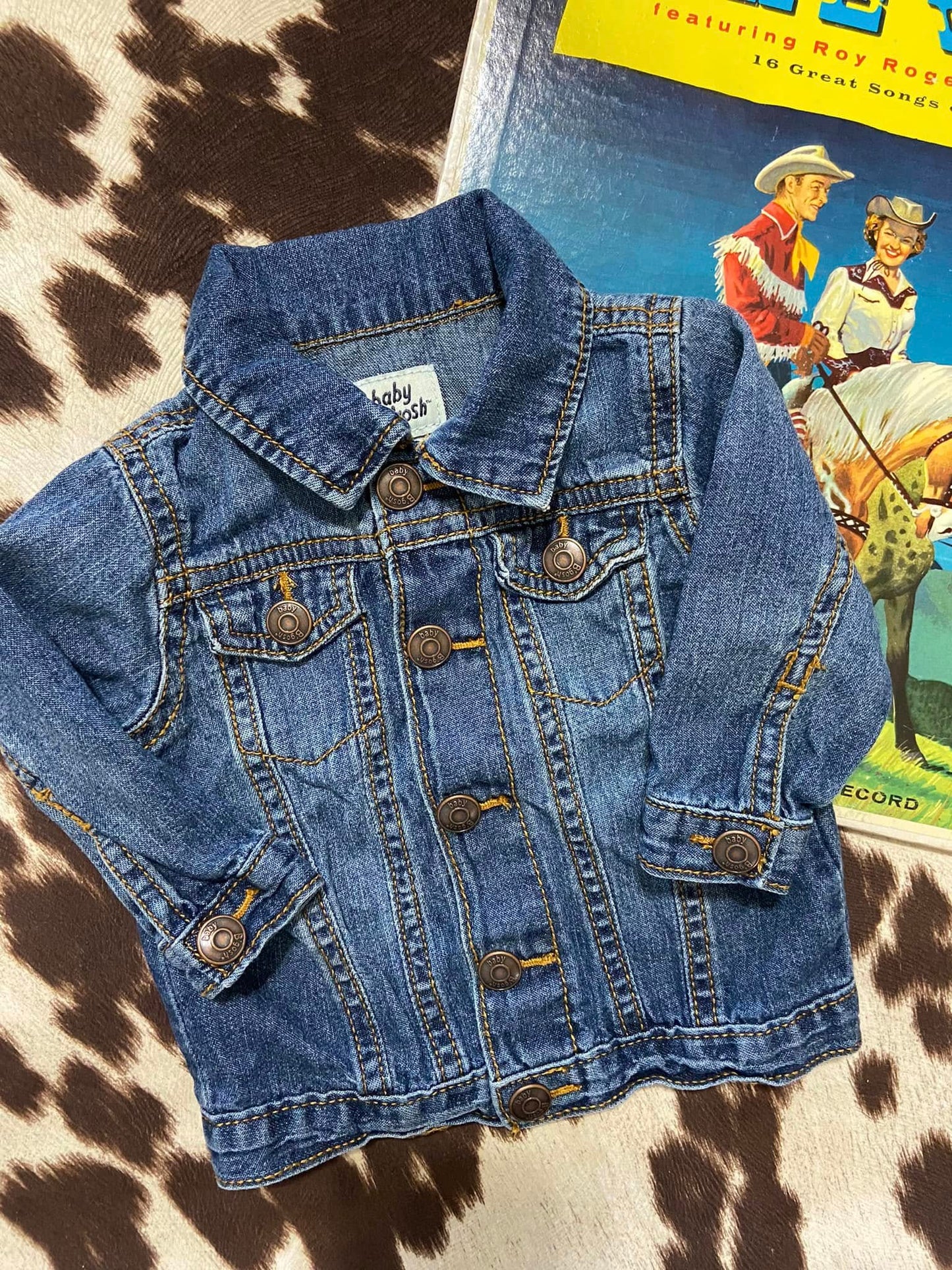 #010225 Baby B'Gosh Denim Jacket Size 0/3 m