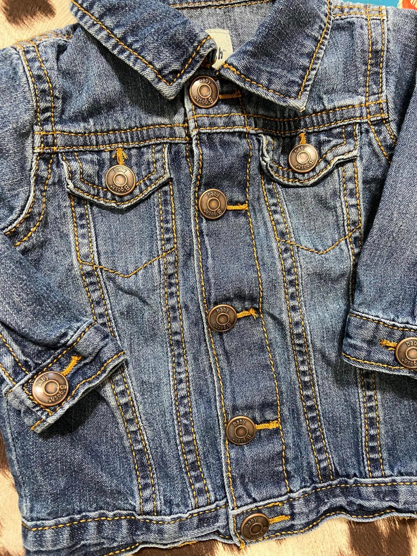 #010225 Baby B'Gosh Denim Jacket Size 0/3 m