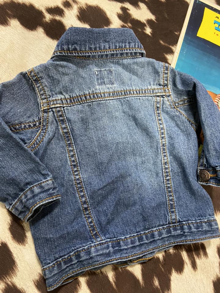 #010225 Baby B'Gosh Denim Jacket Size 0/3 m