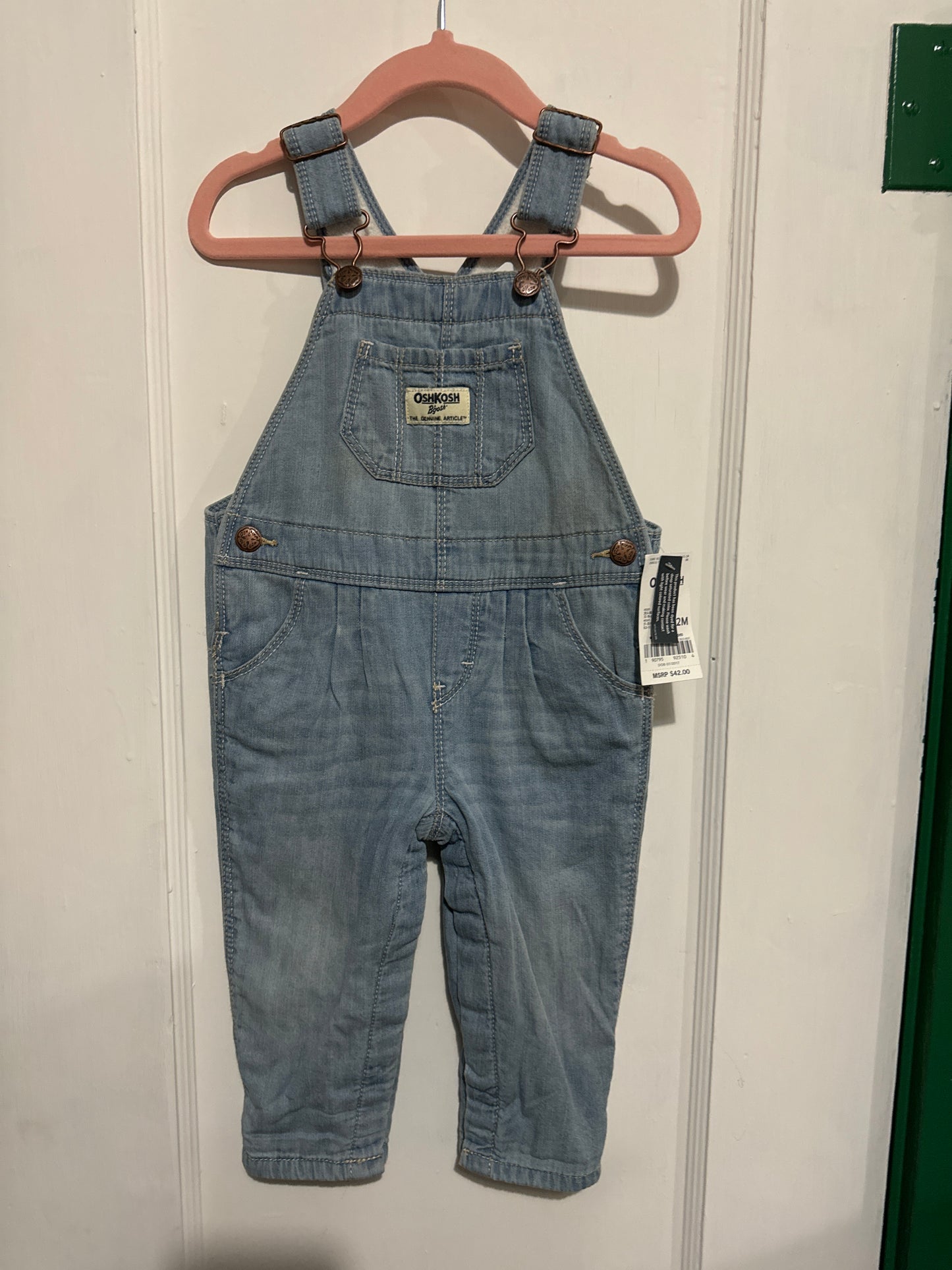 #020425 OshKosh Overalls Size 12M