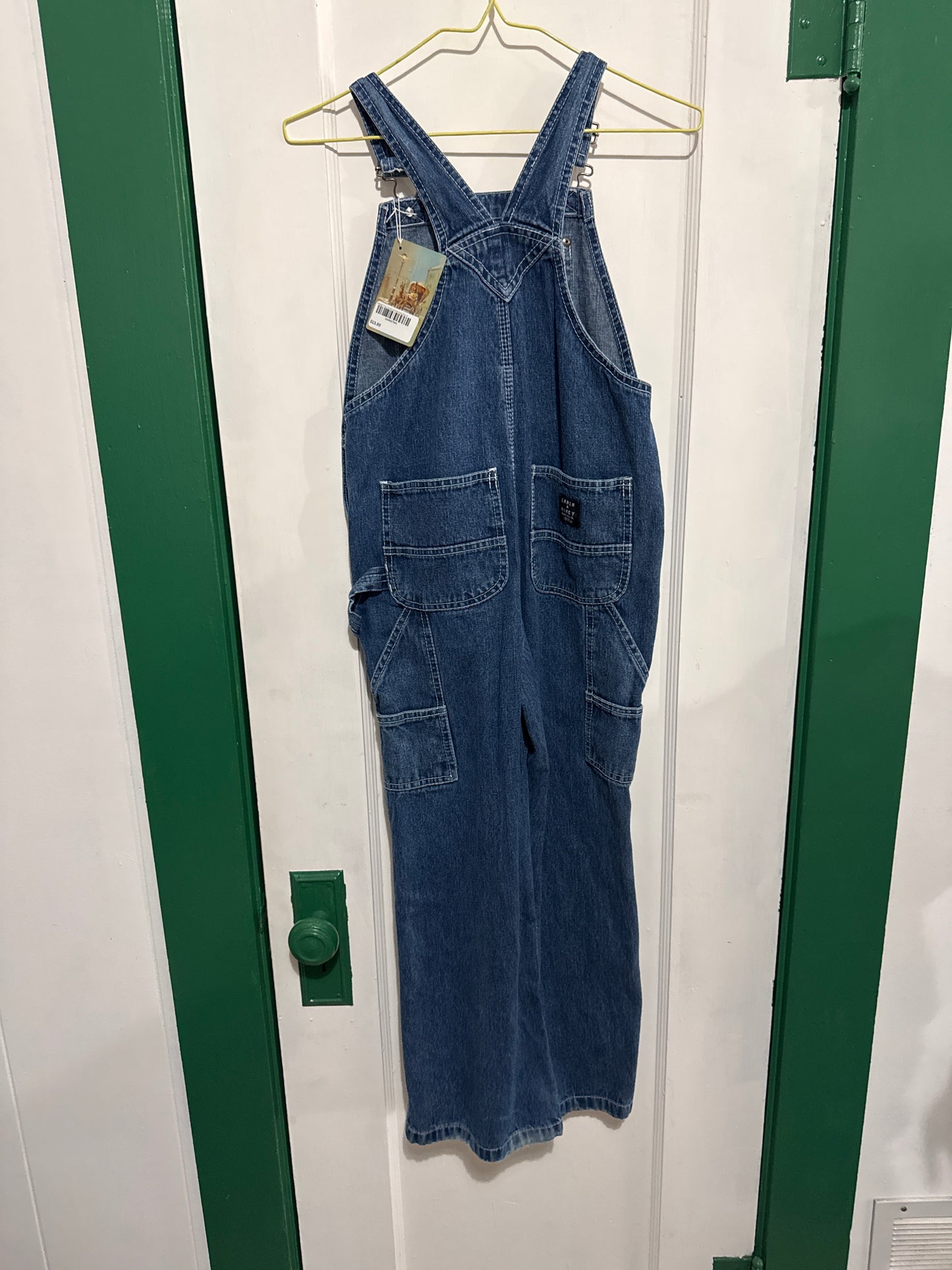 #040425 Key Denim Overalls Kids Size 10