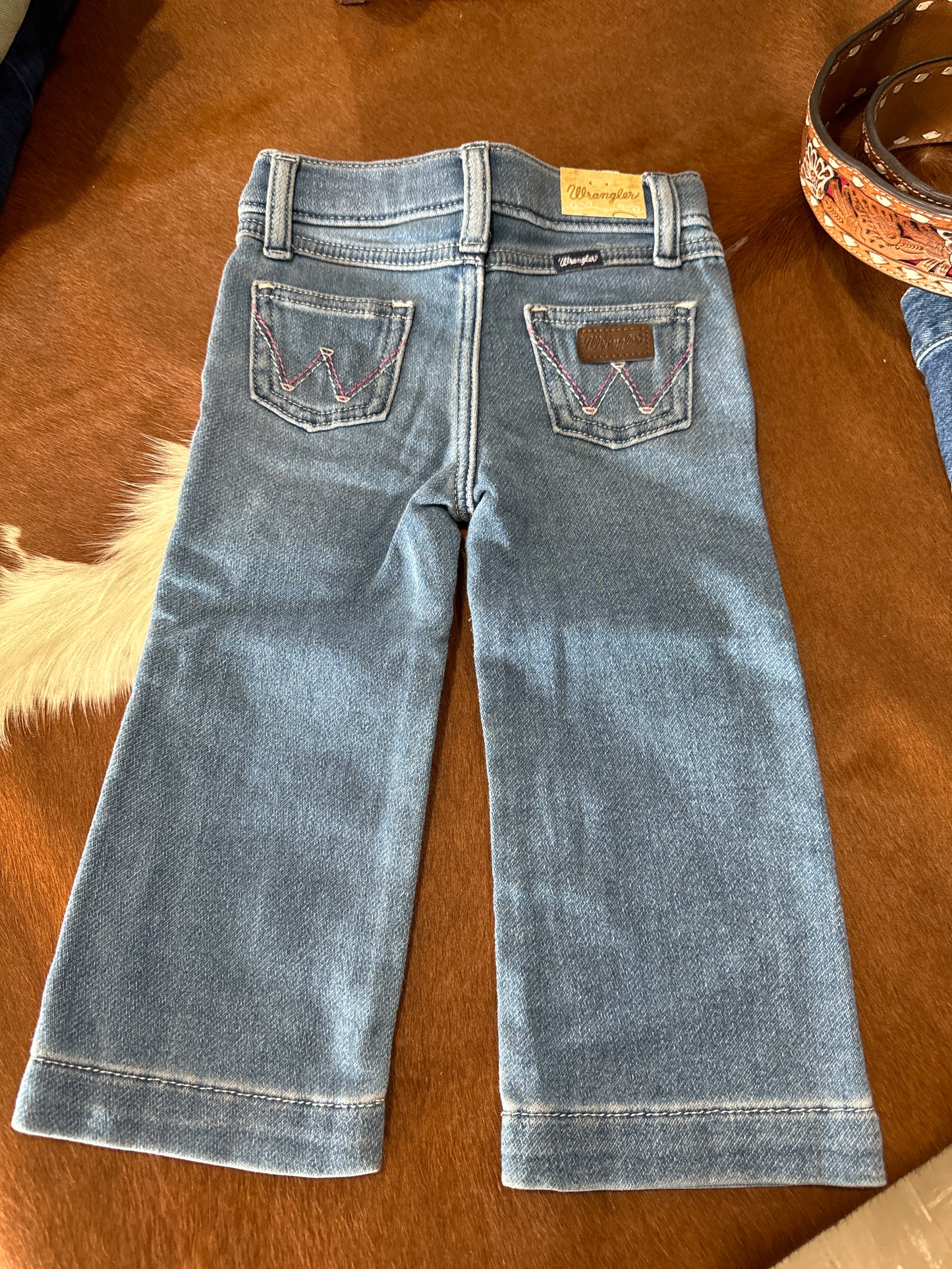 #020625 Wrangler Girls Jeans Size 24m New With Tags