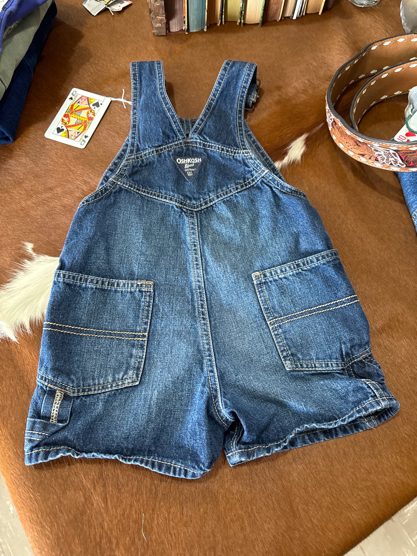 #020625 OshKosh Shortalls Size 2T