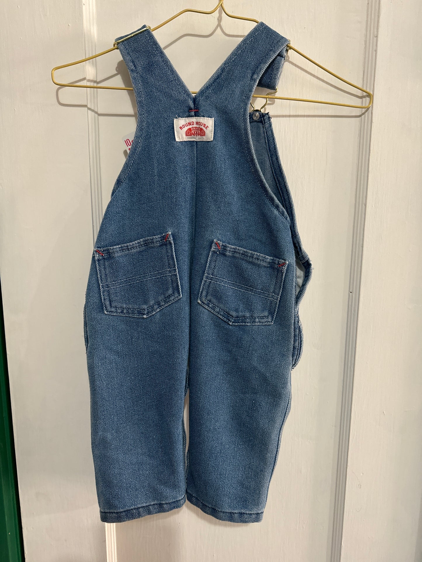 #020625 Round House Denim Overalls Size 12M
