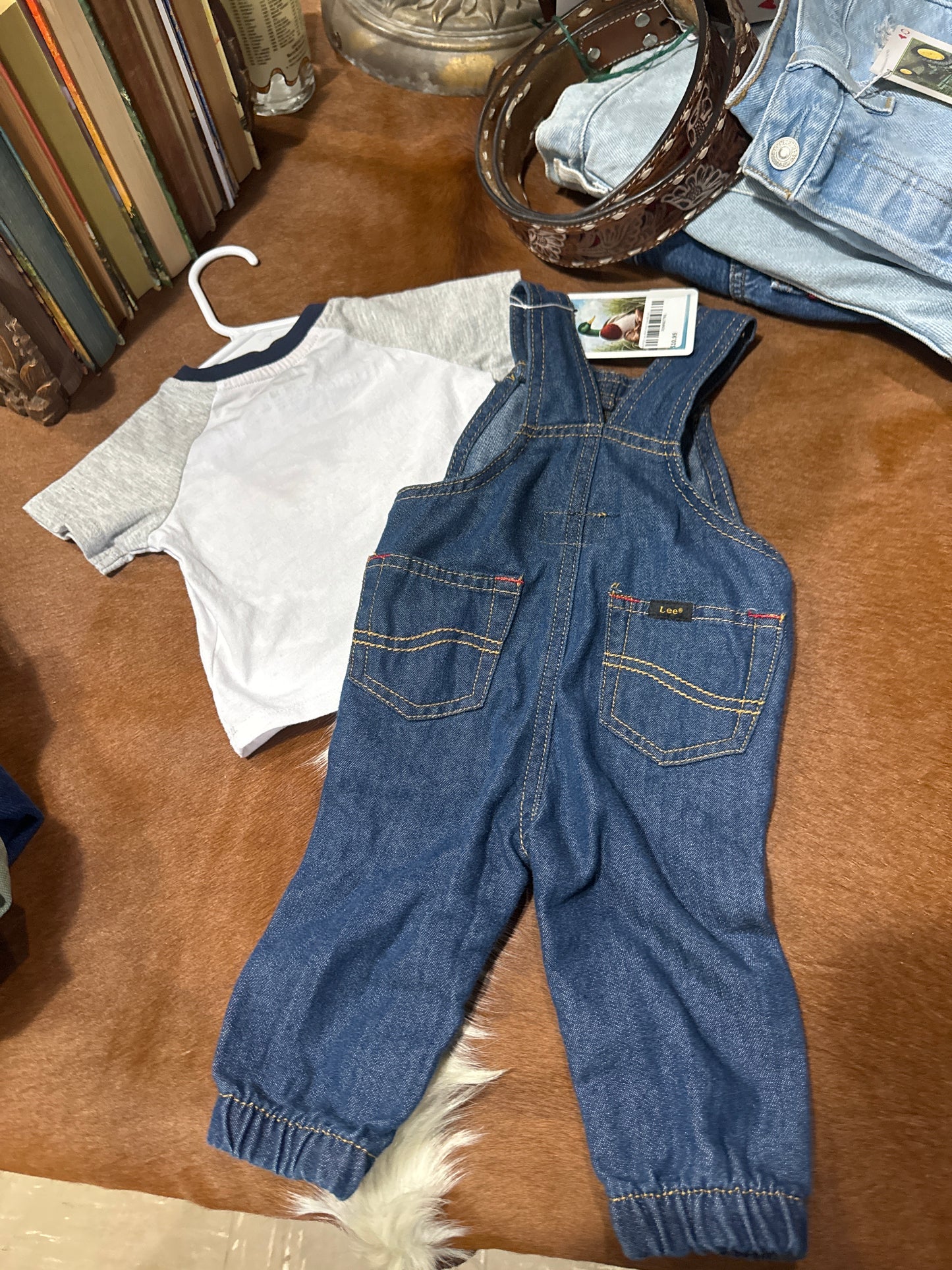 #020725 Lee Shirt And Overalls Set