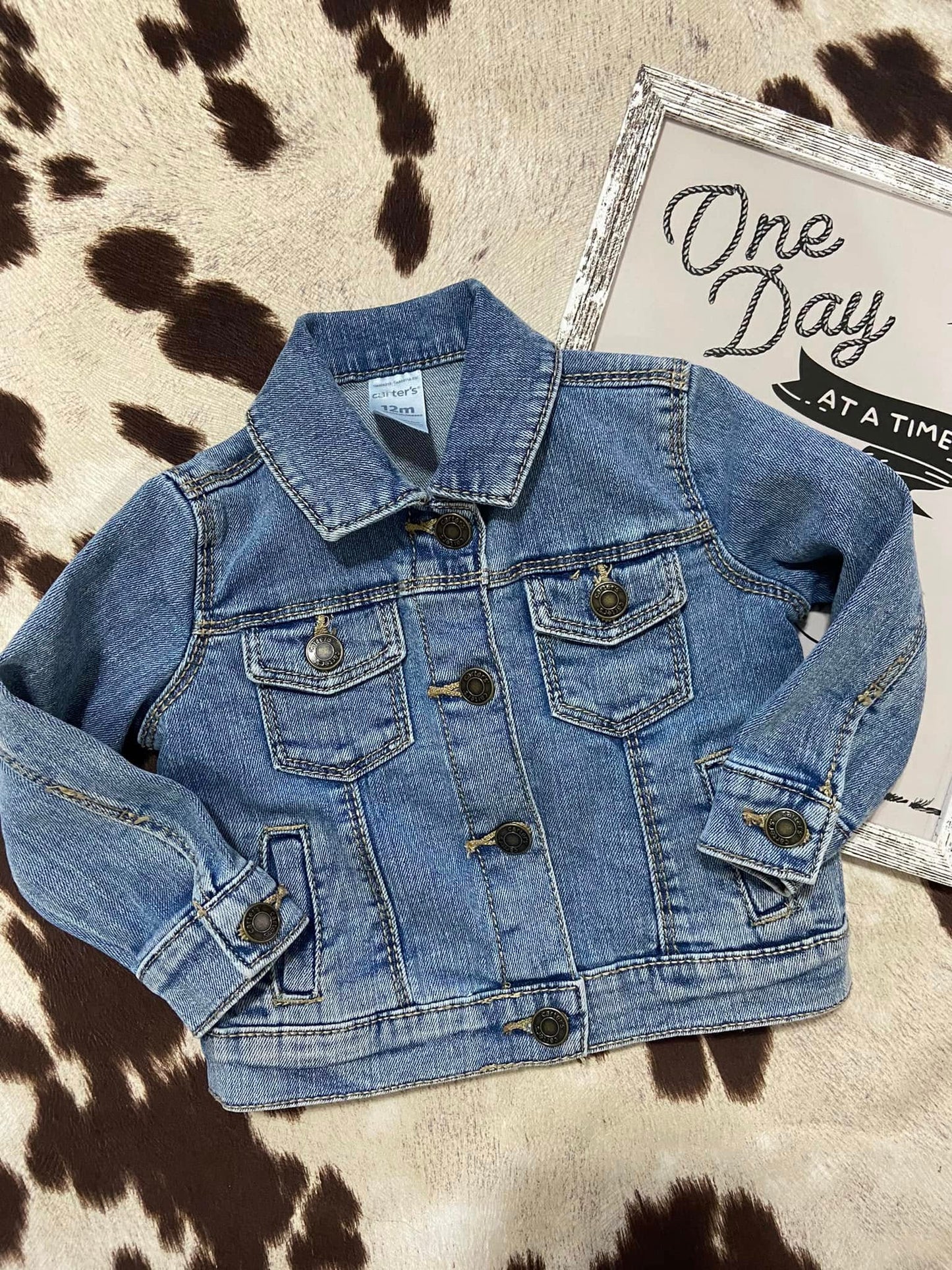 #010225 Carter's Denim Jacket Size 12M