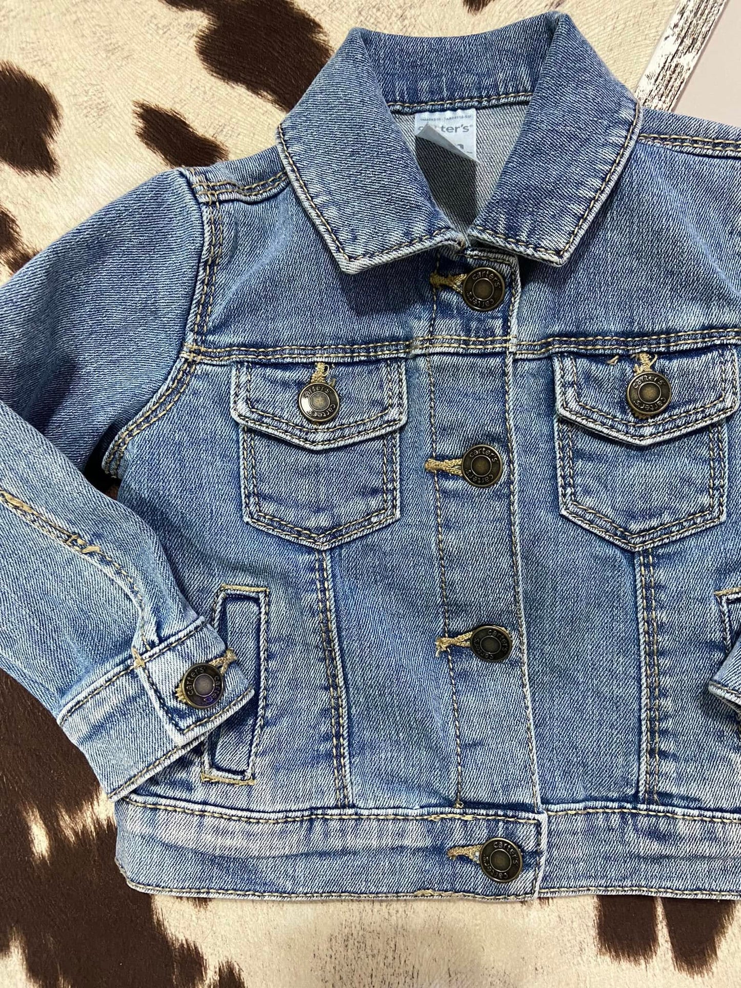 #010225 Carter's Denim Jacket Size 12M
