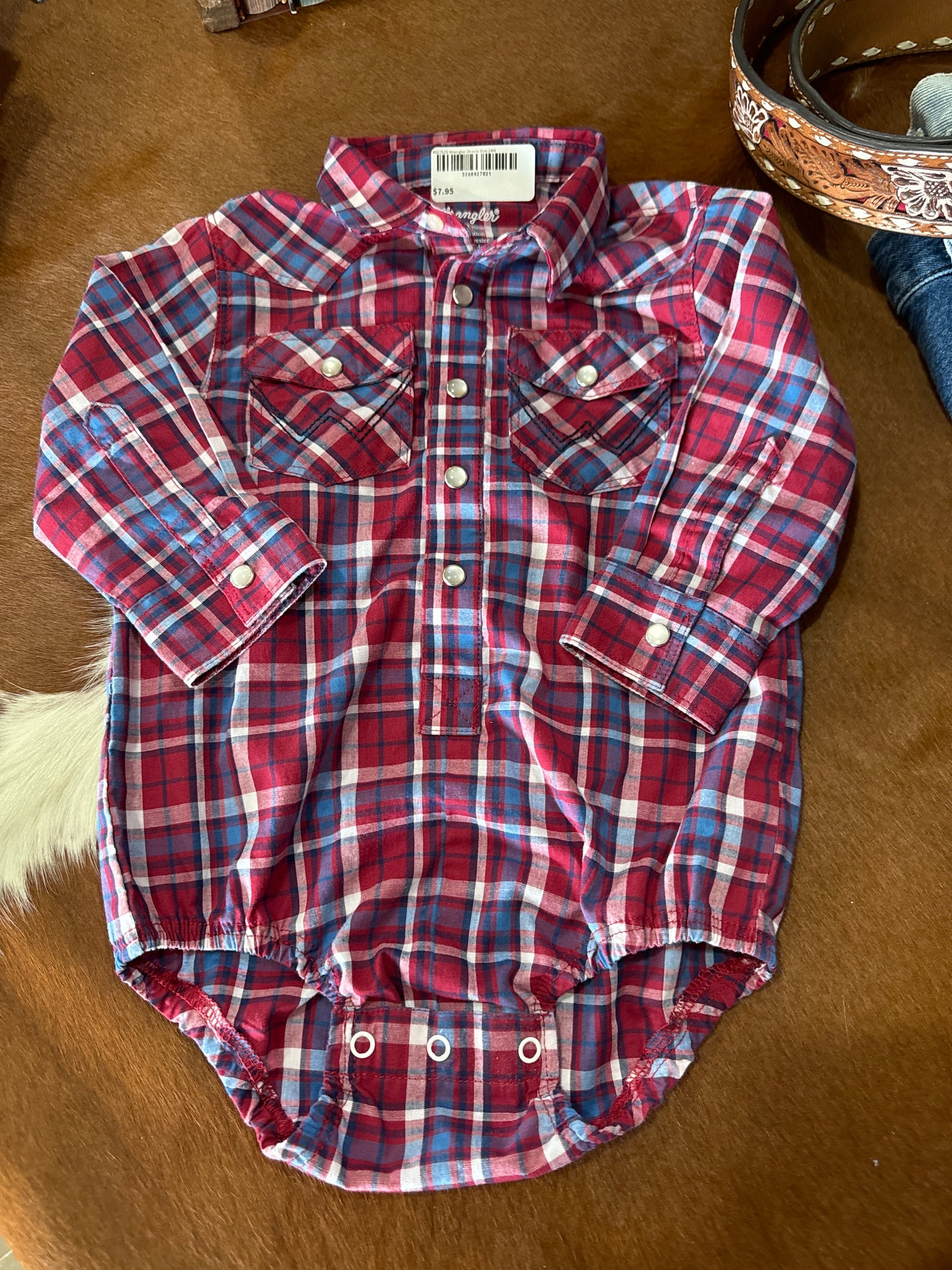 #021525 Wrangler Onesie Size 24M