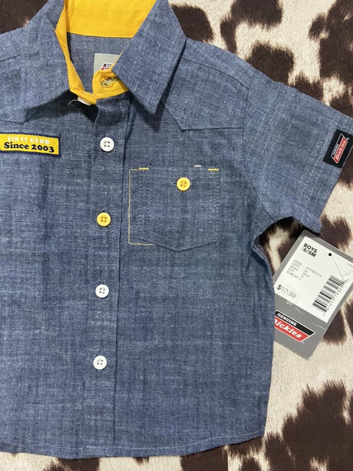 #010225 Dickies Shirt Size 6/9 M
