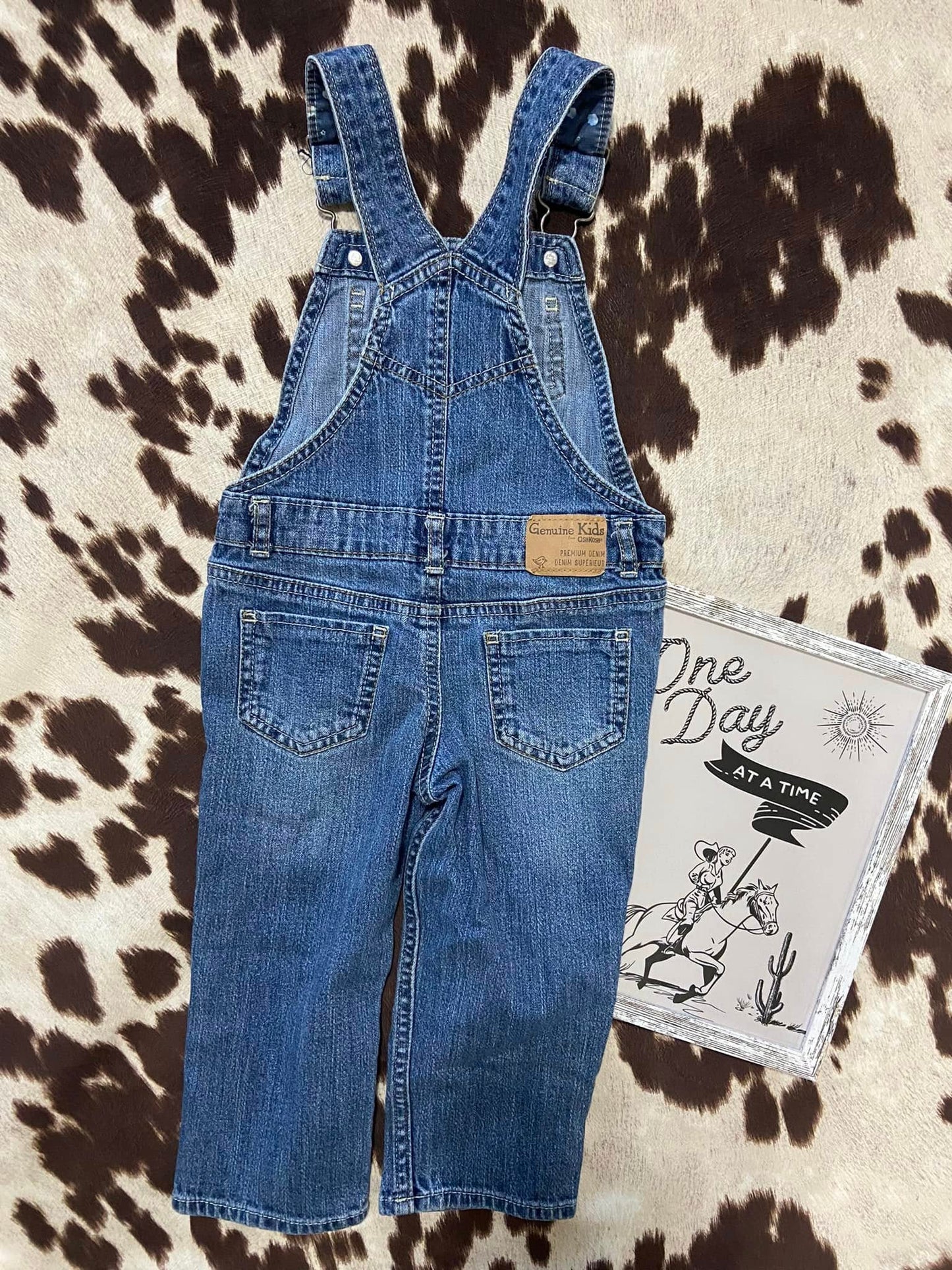 #010225 Genuine Kids By OshKosh Overalls Size 2T