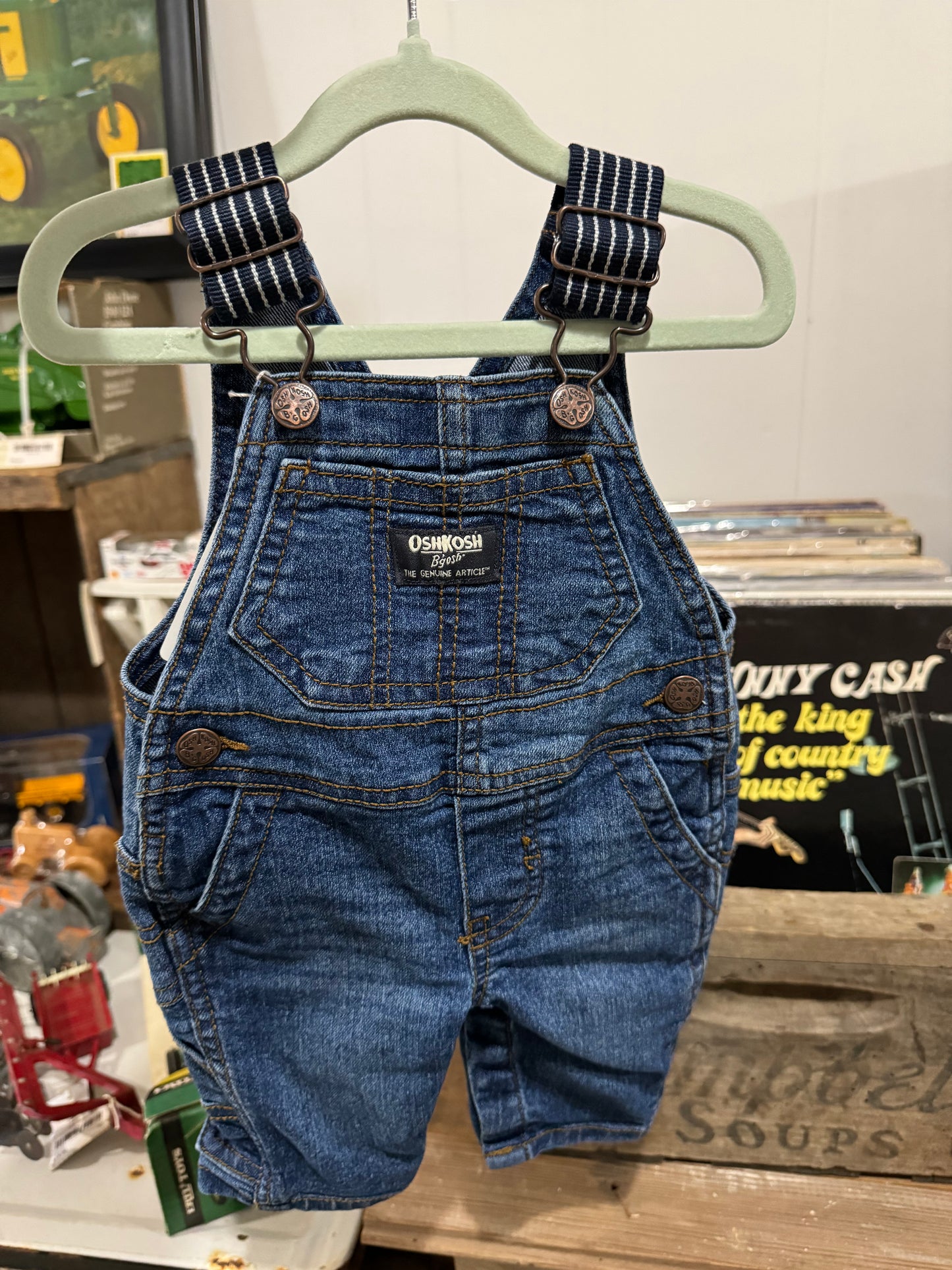 #111224 LW OshKosh Overalls Size 3 M