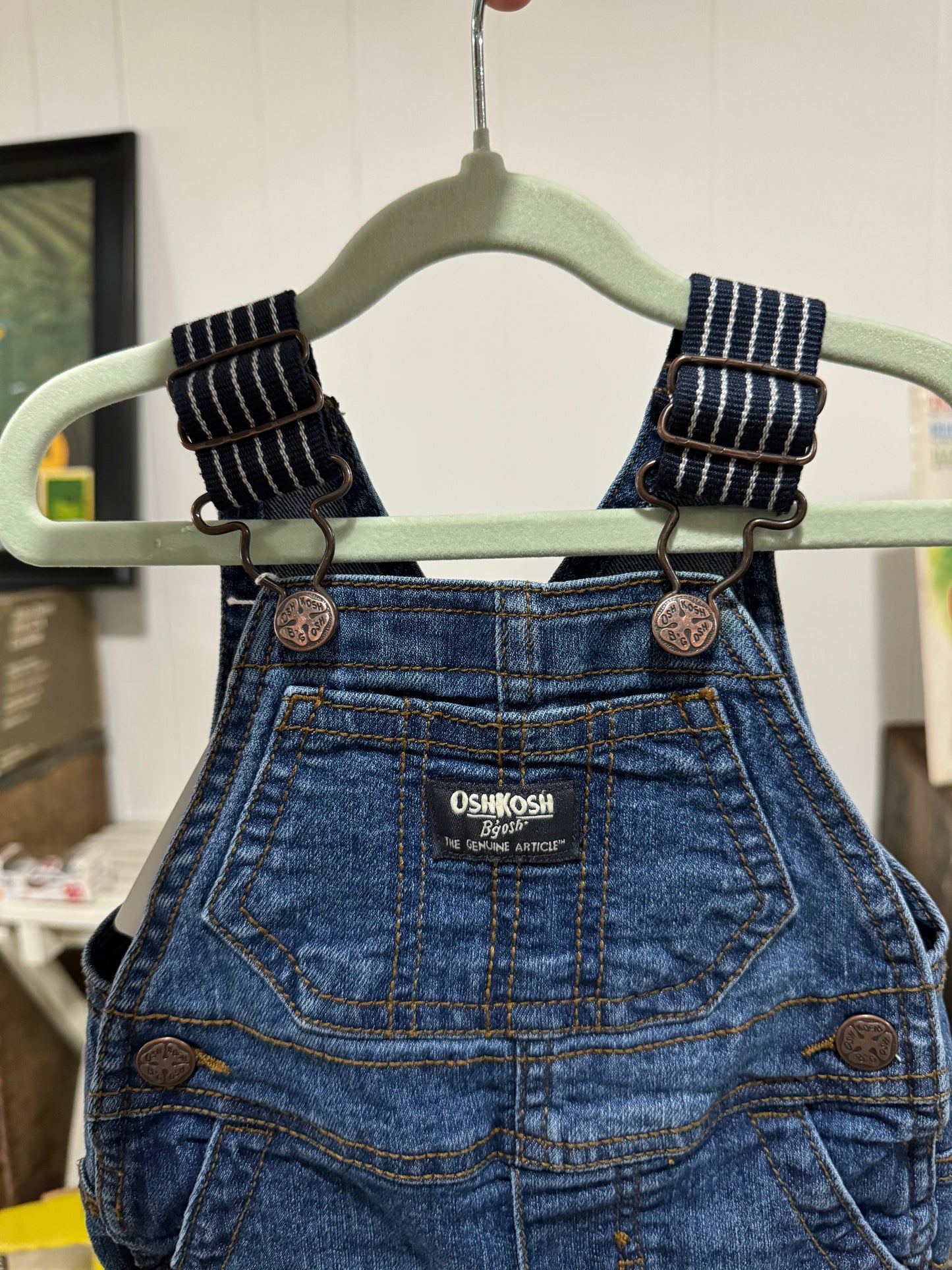 #111224 LW OshKosh Overalls Size 3 M