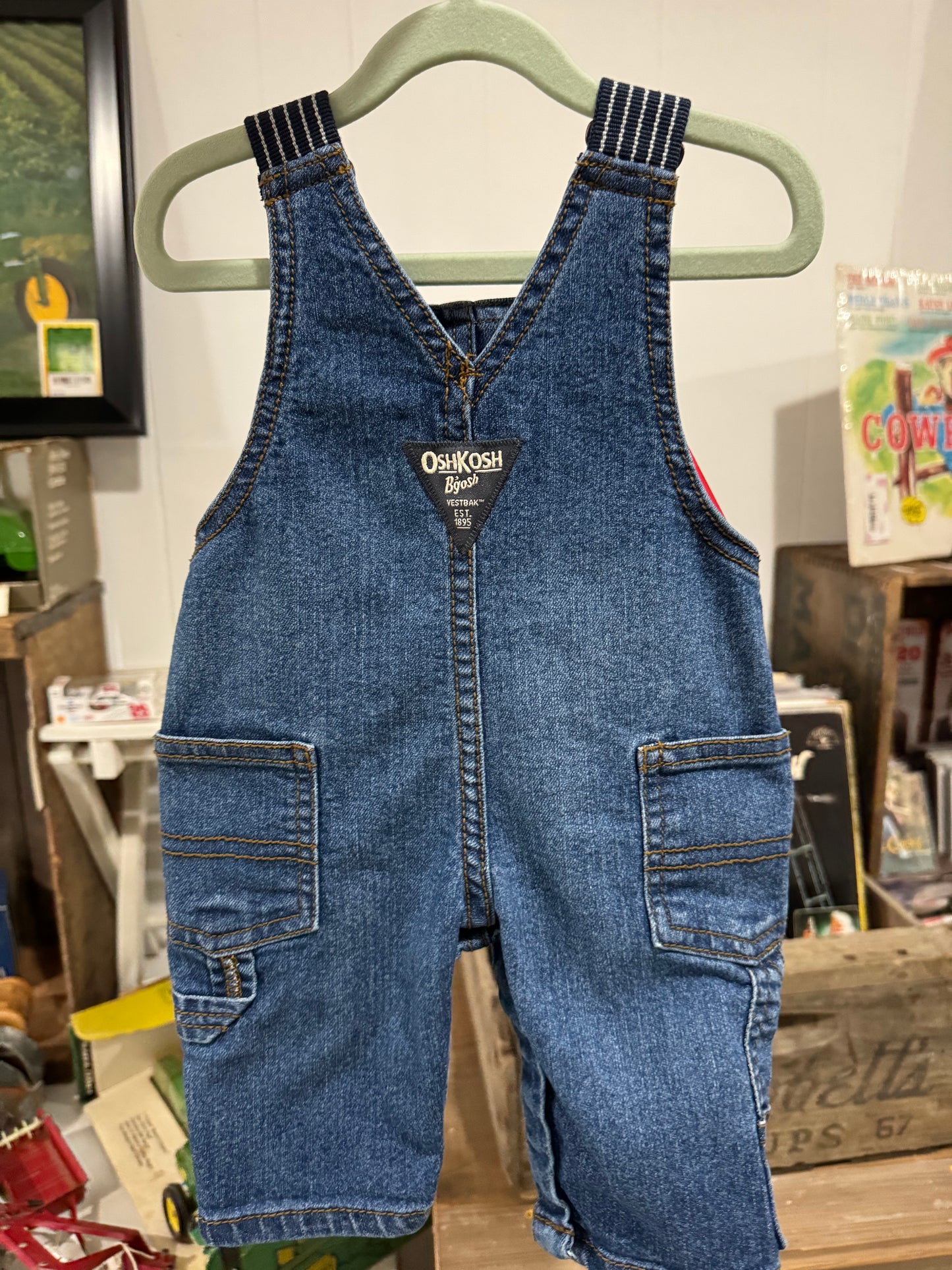#111224 LW OshKosh Overalls Size 3 M