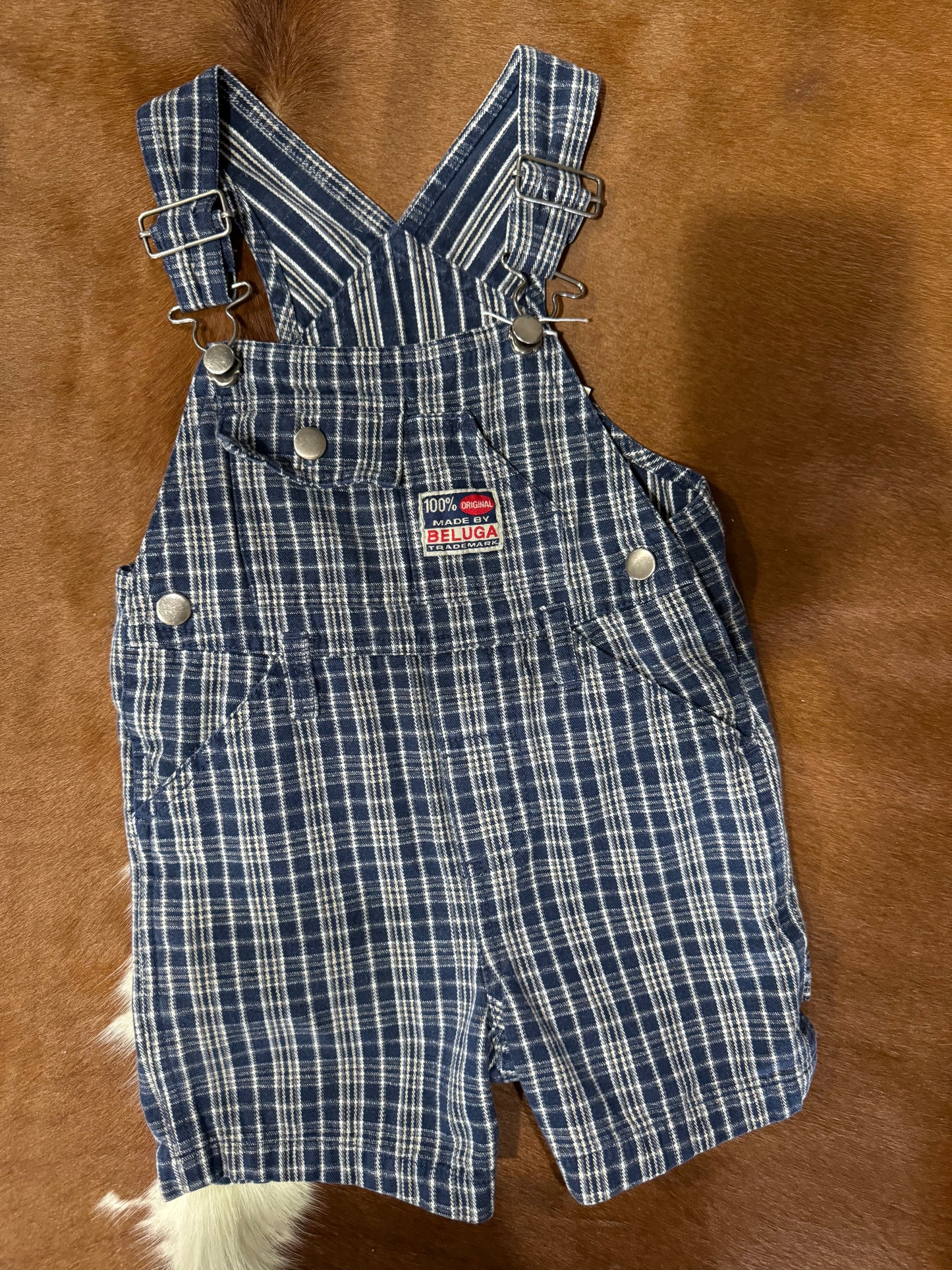 #071524 LW Beluga Shorts Overalls Size 24m