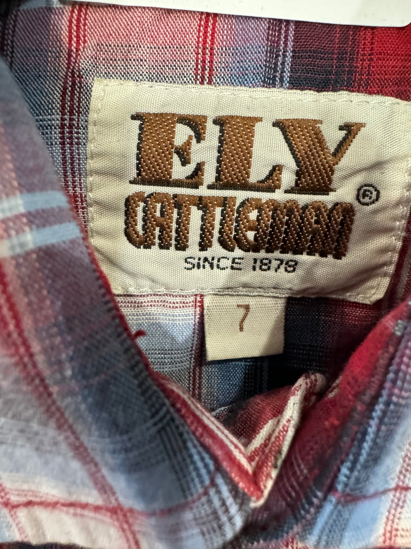 #1214 LW Kids Youth Ely Plaid Western Shirt