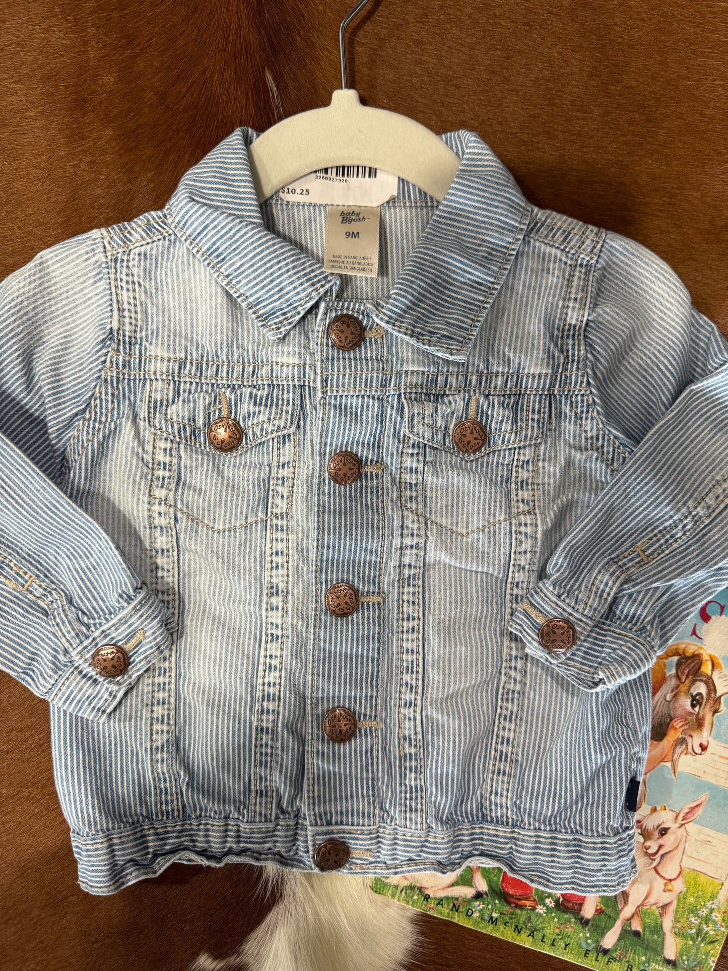 #100824 LW Baby B'Gosh Striped Jacket Size 9M