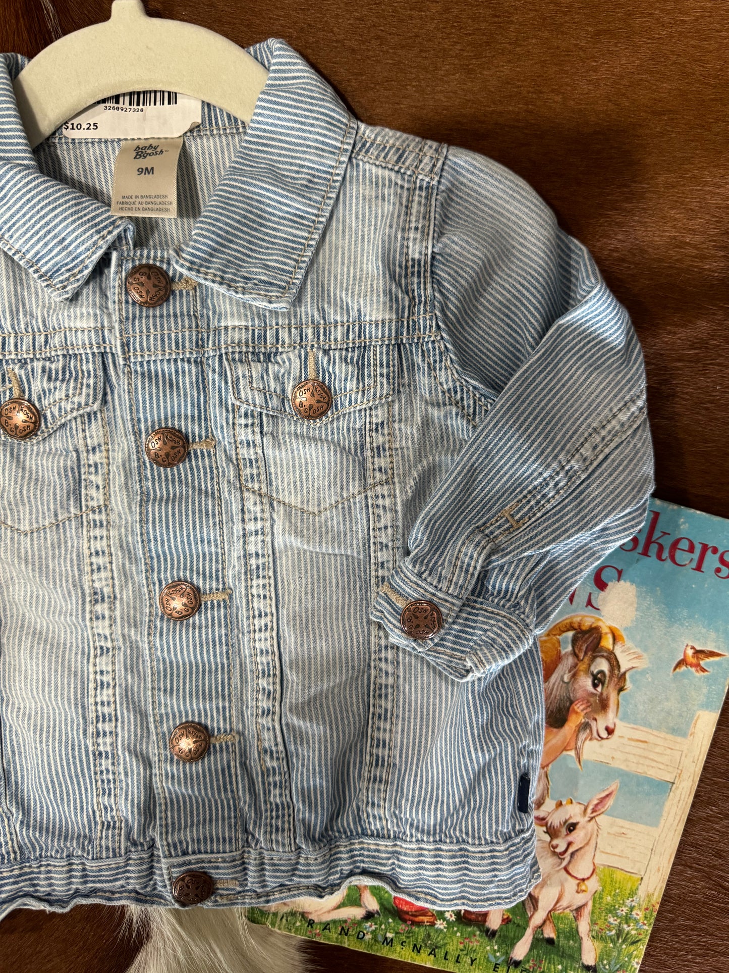 #100824 LW Baby B'Gosh Striped Jacket Size 9M
