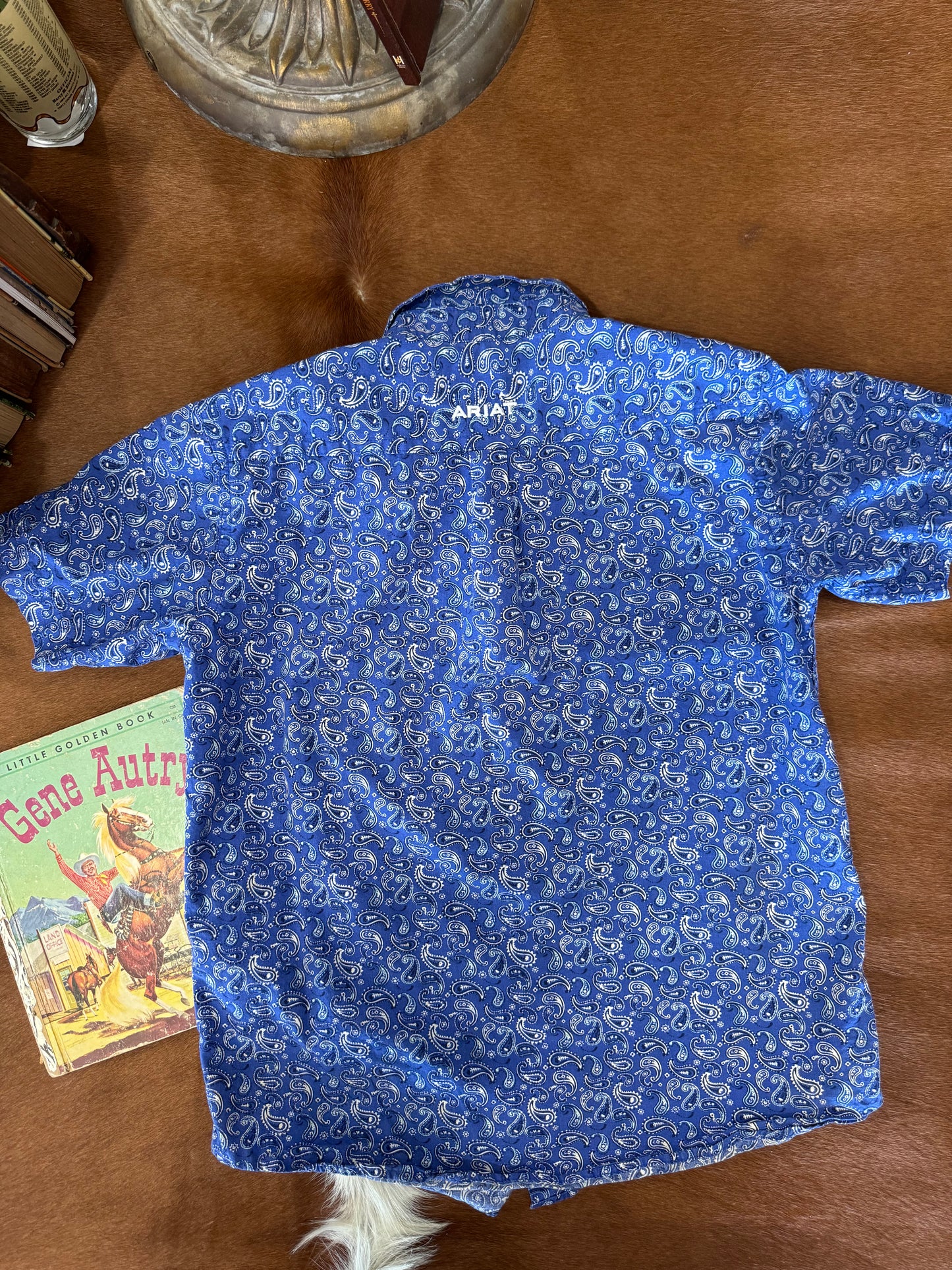 #011125 Ariat Boys Shirt Size S 8