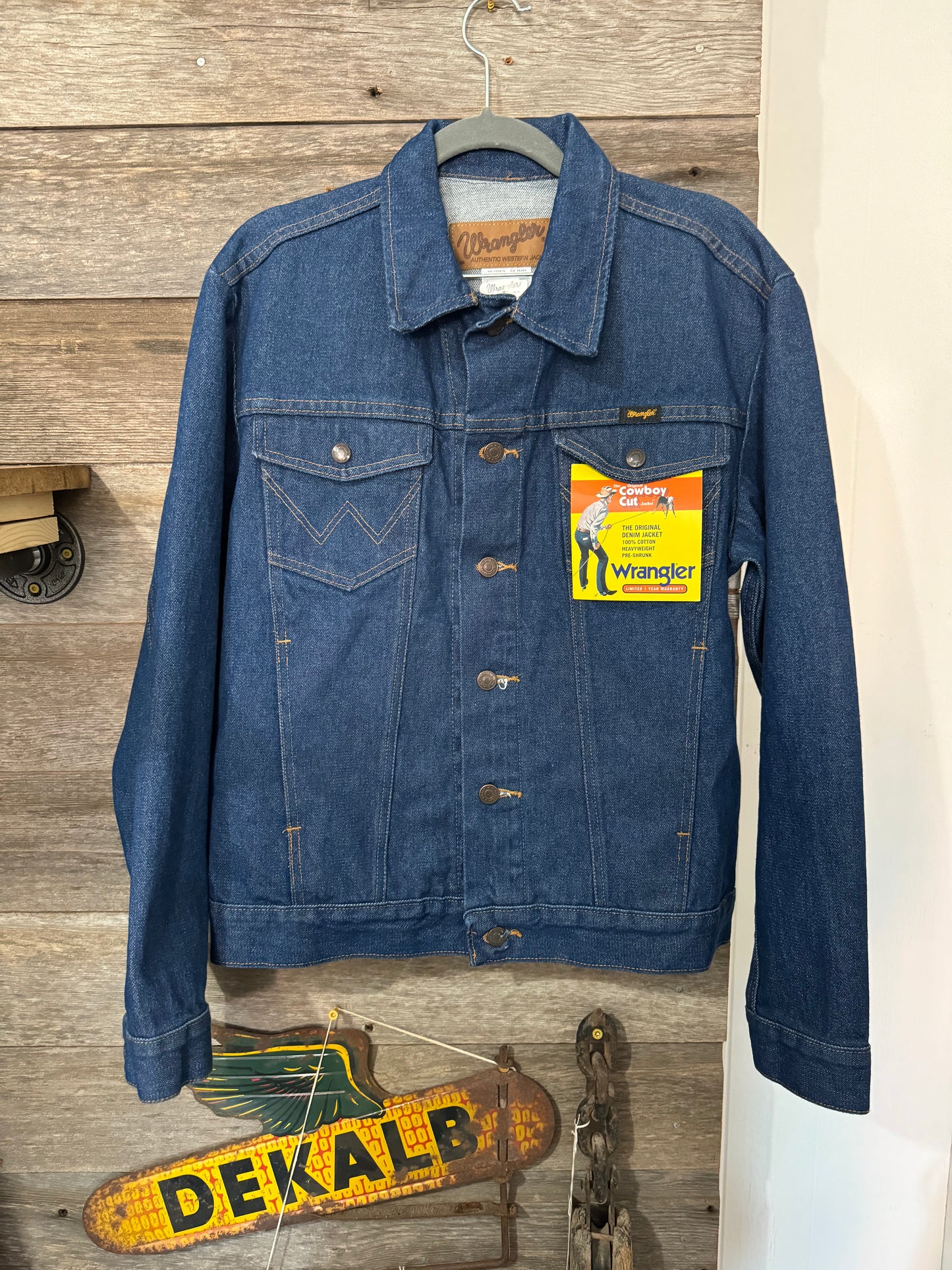 #011125 Wrangler Mens Jean Jacket Size S