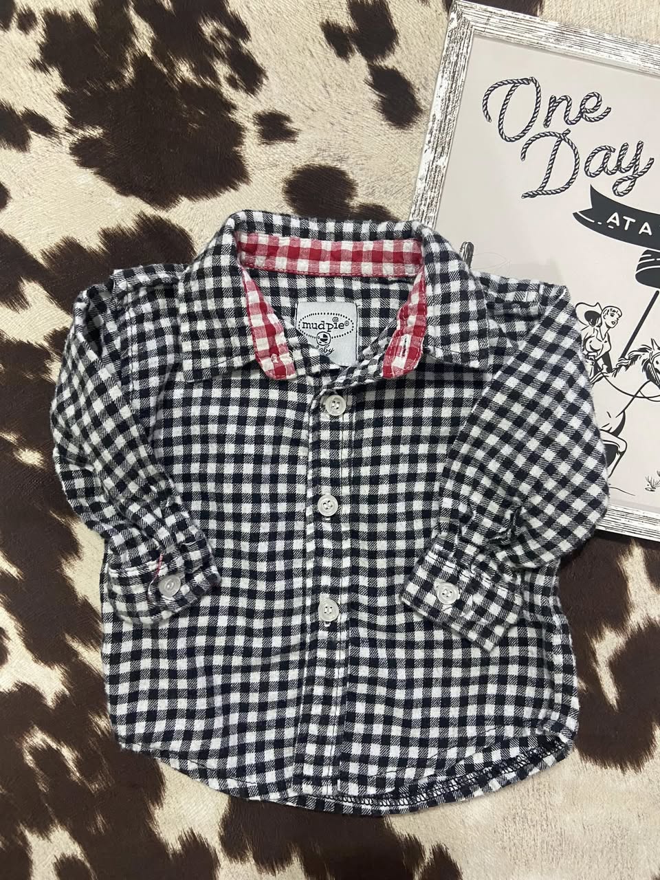 #010225 Mud Pie Shirt Size 0/6 M