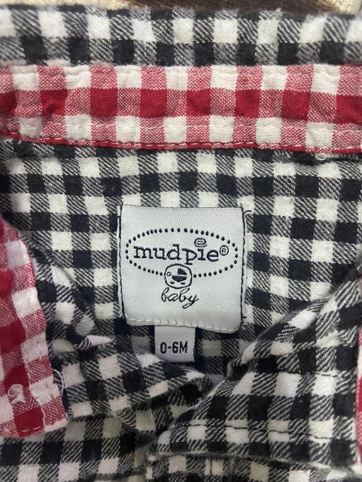 #010225 Mud Pie Shirt Size 0/6 M