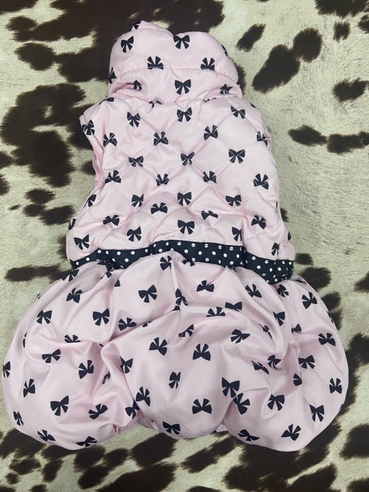#010325 Pink Bow Vest Size 24M
