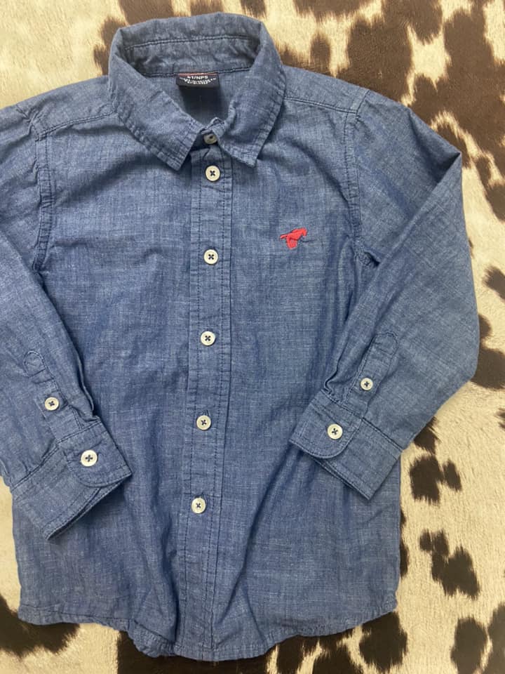 #010325 Wrangler Denim Shirt Size 5