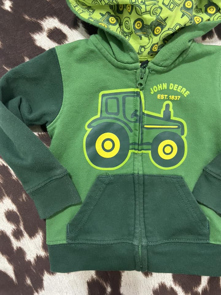 #010225 John Deere kids Jacket Size 6/9M