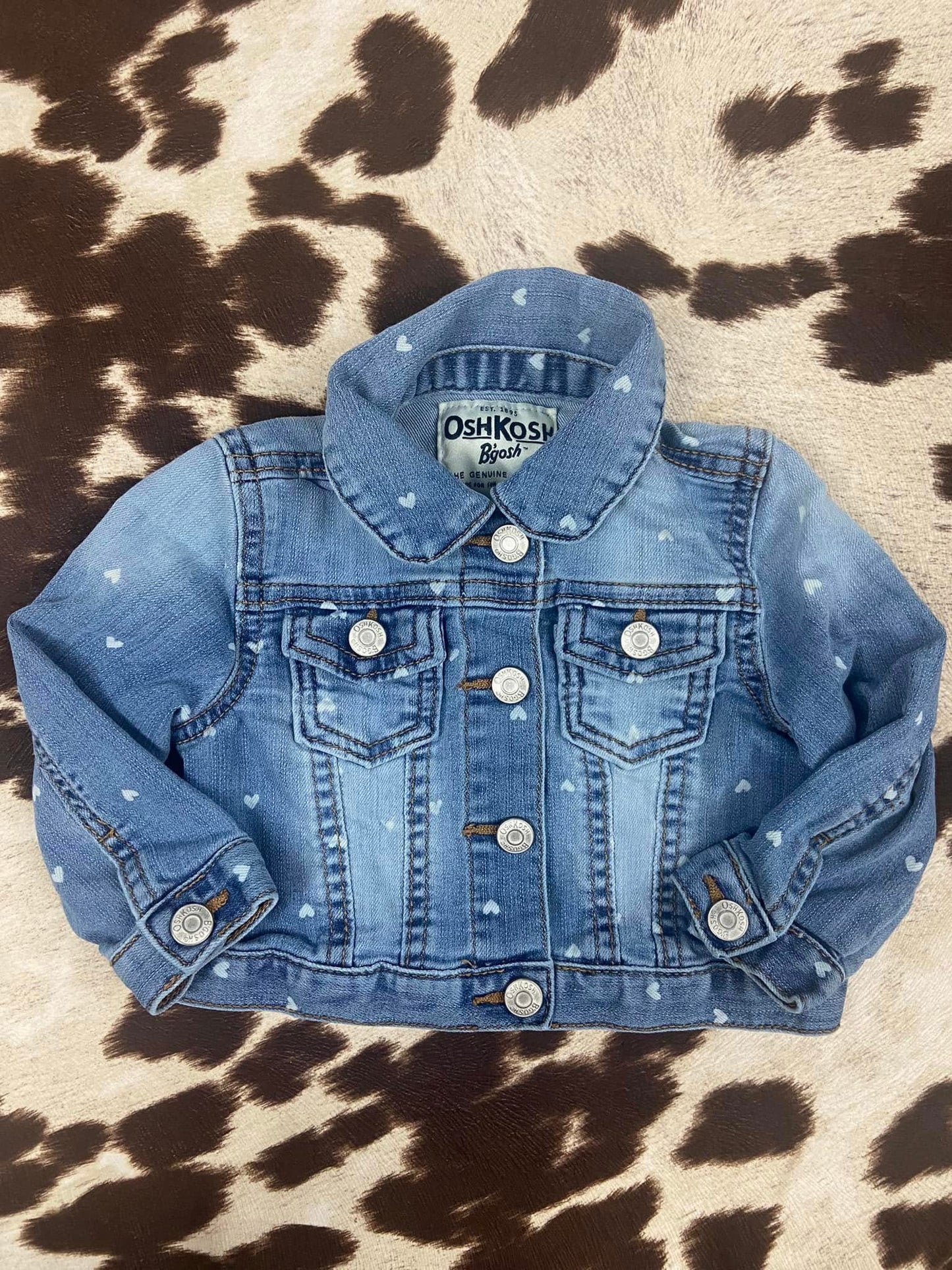 #010425 OshKosh B'Gosh Jacket With Hearts Size 12M