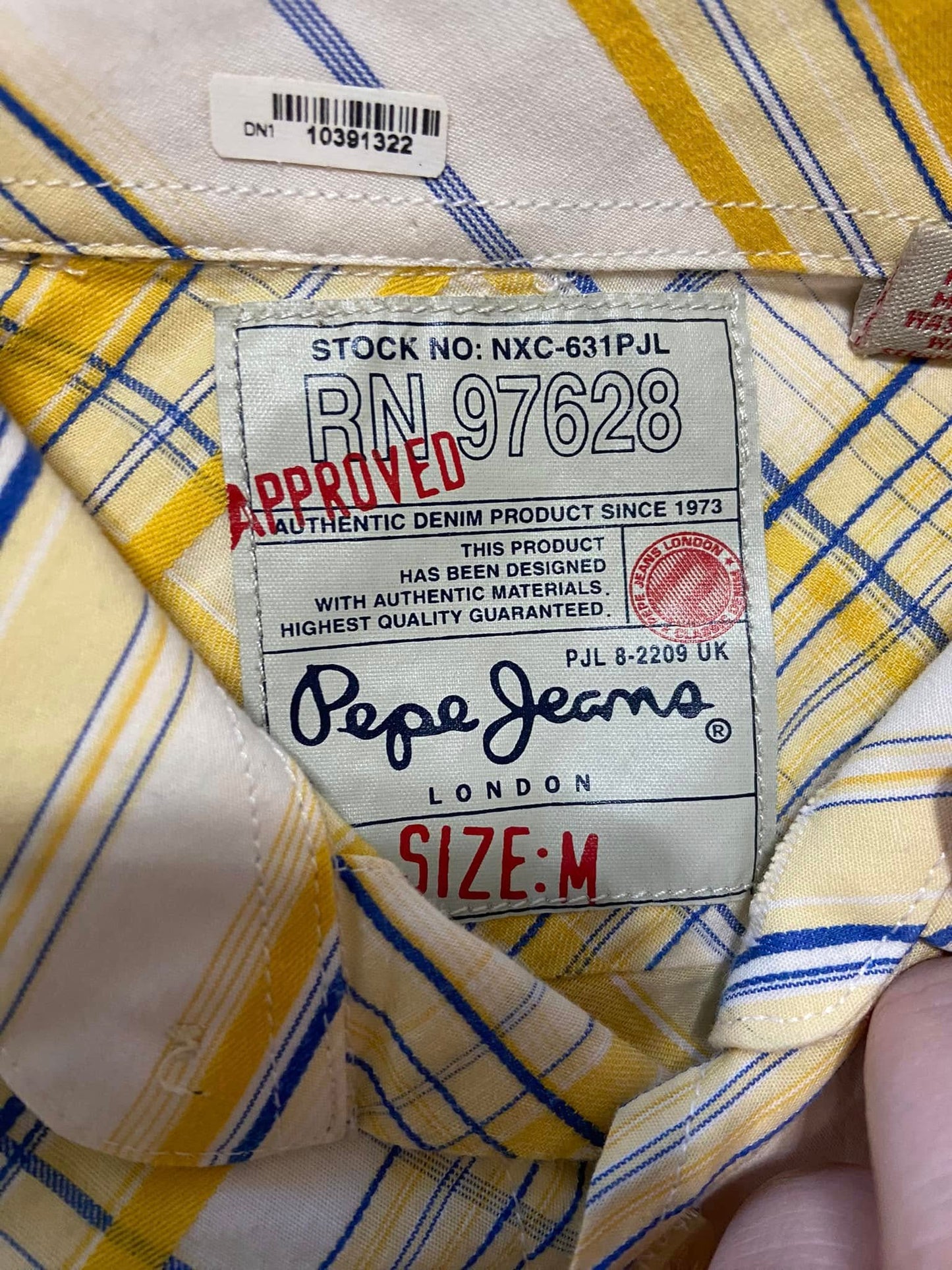 #010225 Pepe Jeans Shirt Size Youth M