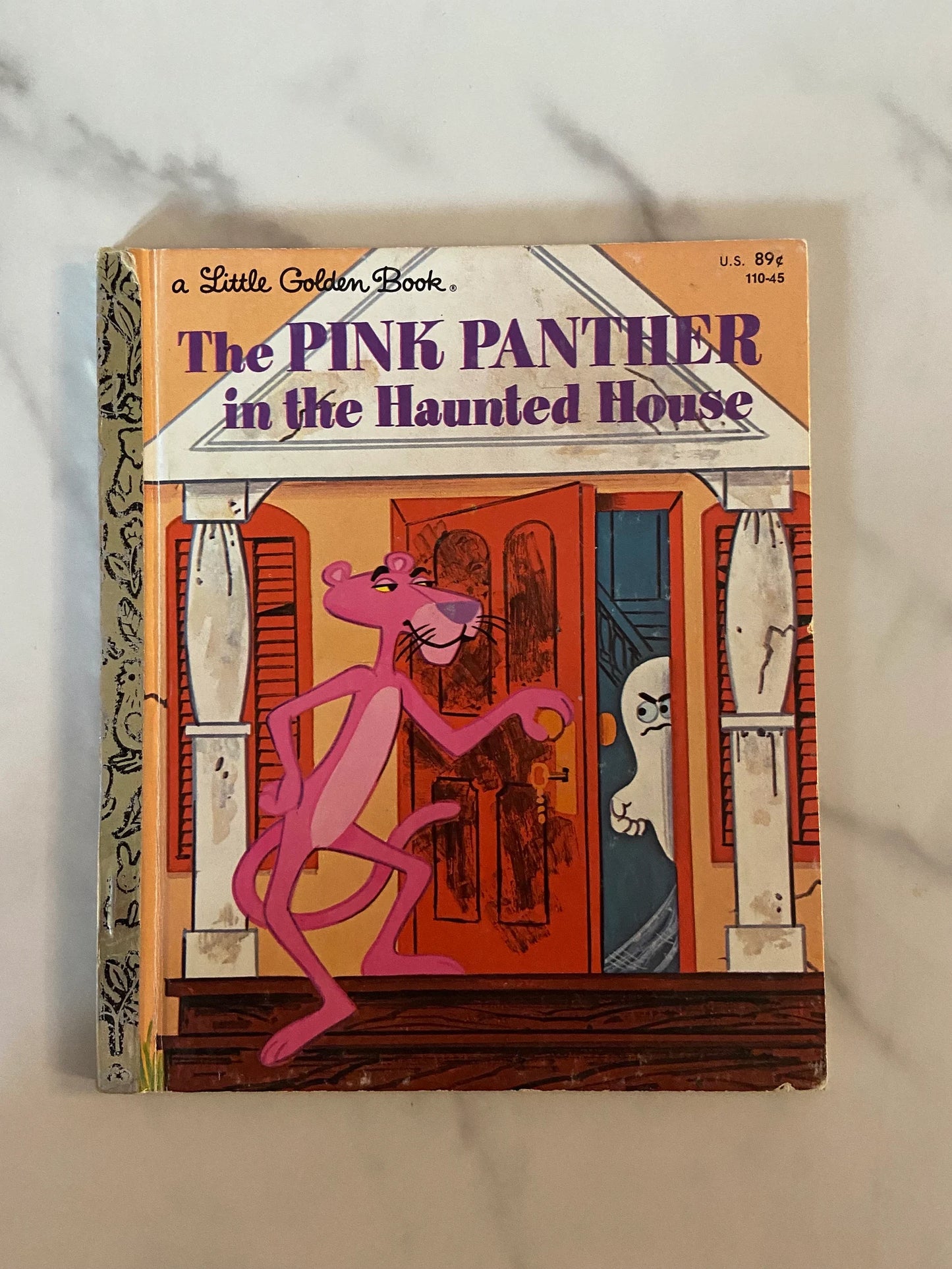 #071924 LW Pink Panther In the Haunted House Little Golden Book