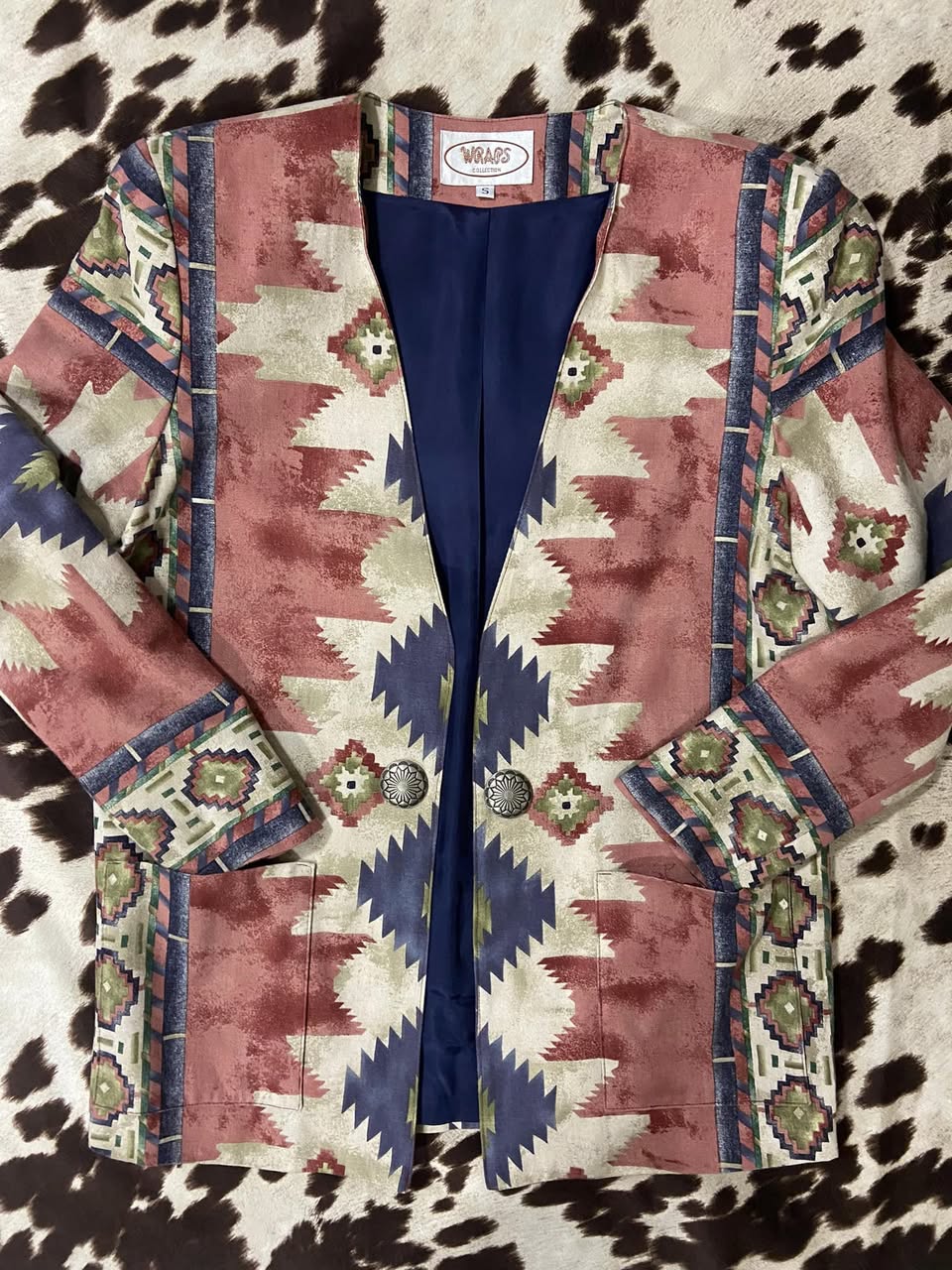 Vintage WRAPS Western Wear Blazer Jacket - Ladies Women's - Southwestern