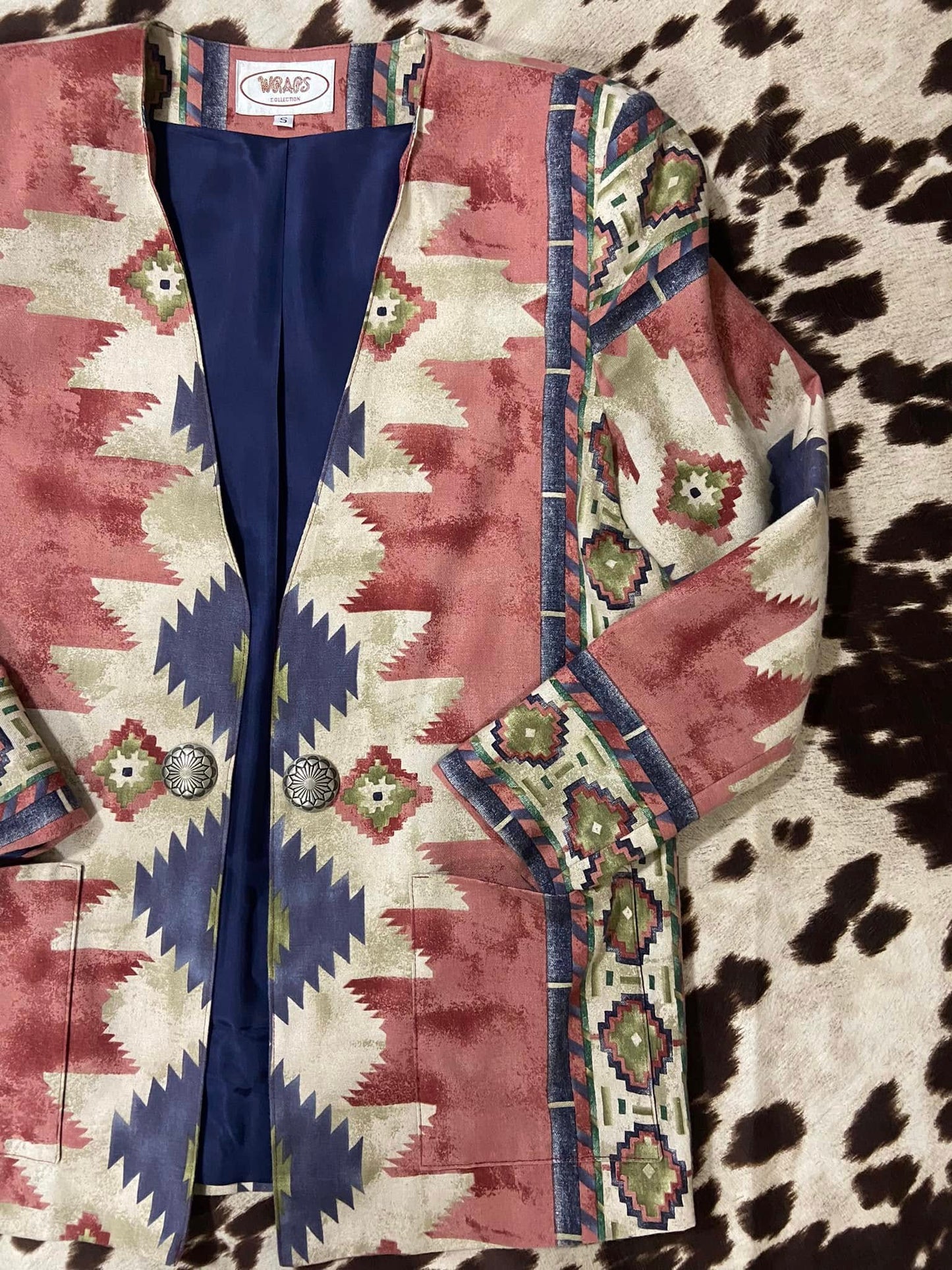 Vintage WRAPS Western Wear Blazer Jacket - Ladies Women's - Southwestern