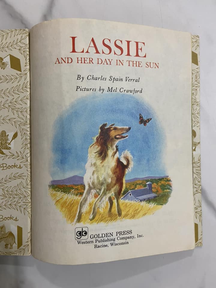 #032224 Lassie And Her Day In The Sun Little Golden Book