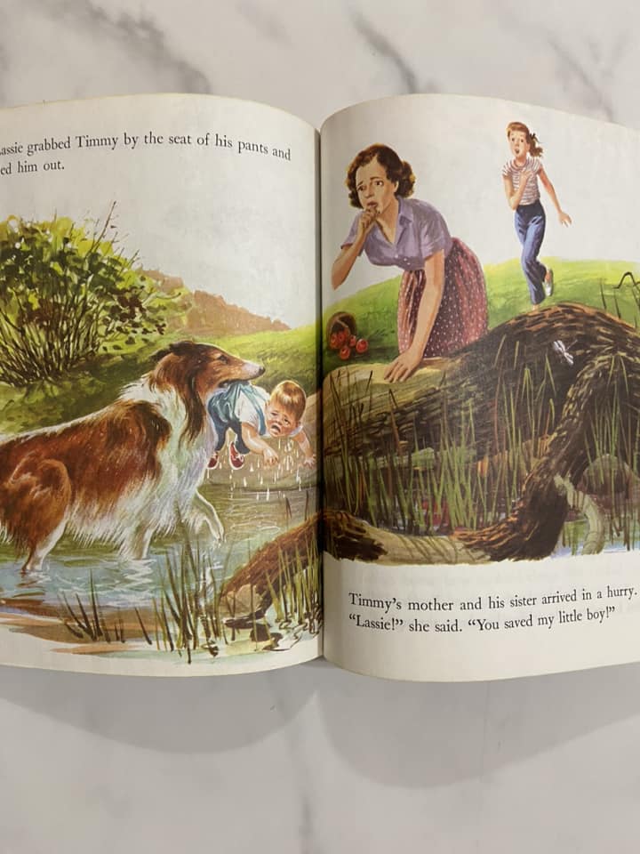 #032224 Lassie And Her Day In The Sun Little Golden Book