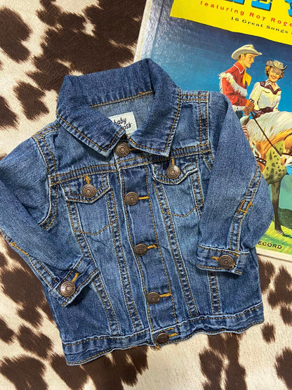 #010225 Baby B'Gosh Denim Jacket Size 0/3 m