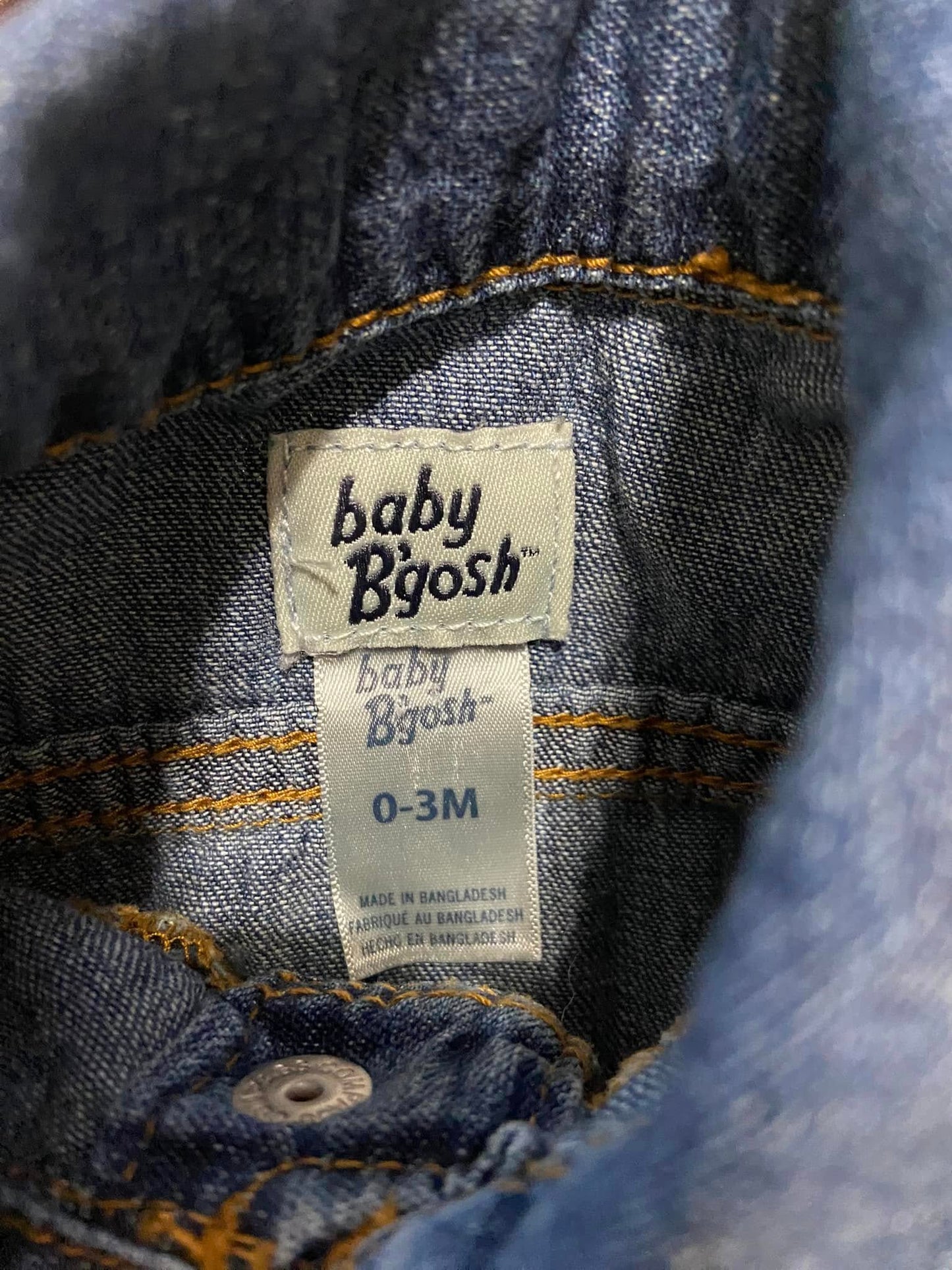 #010225 Baby B'Gosh Denim Jacket Size 0/3 m