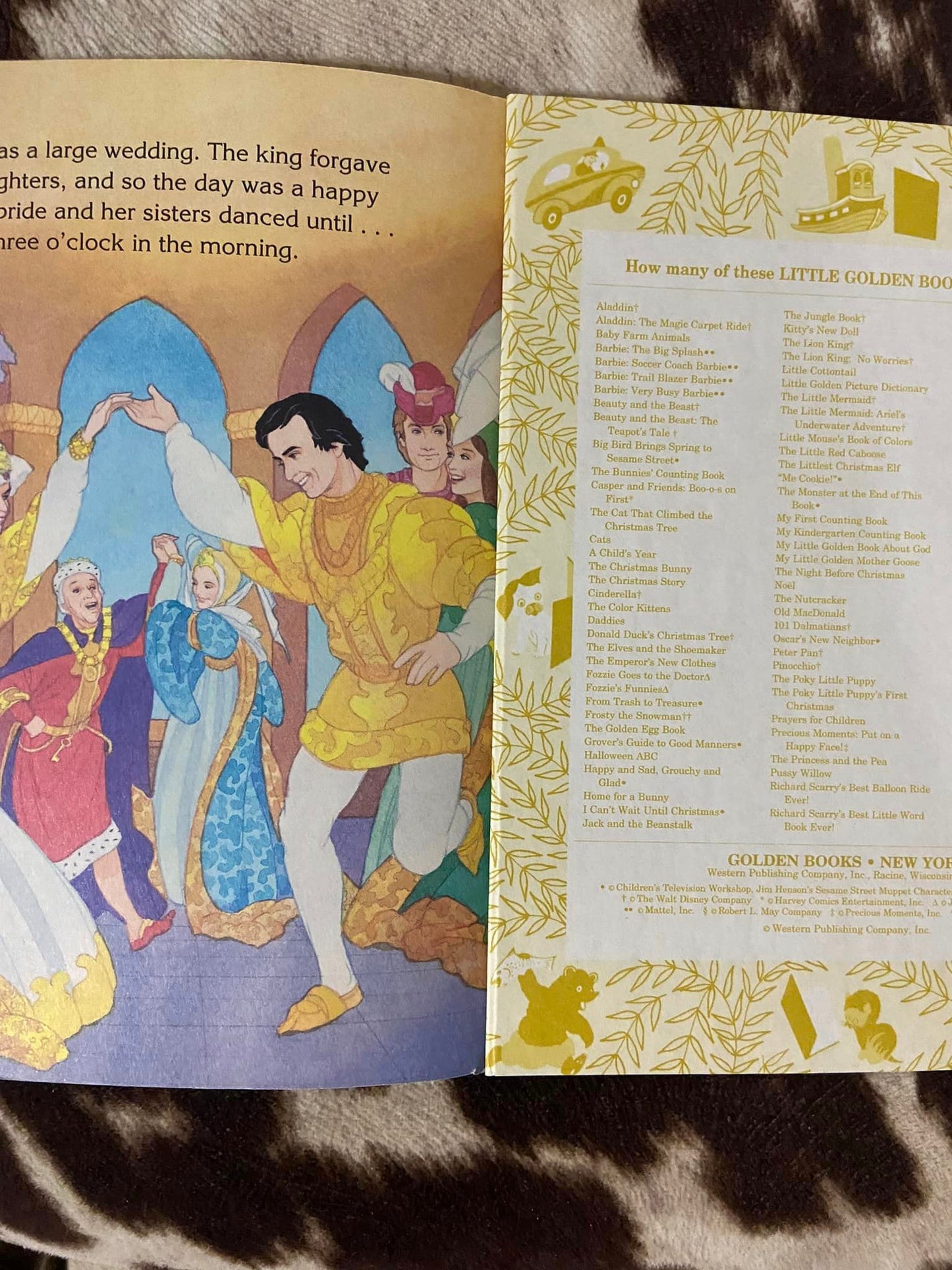 #031024 LW The Twelve Dancing Princesses Little Golden Book