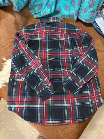 #012225 Polo Ralph Lauren Plaid Shirt Size 4/4T
