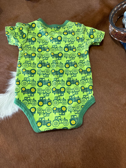 #020725 JohnDeere Onesie Size 9/12 m