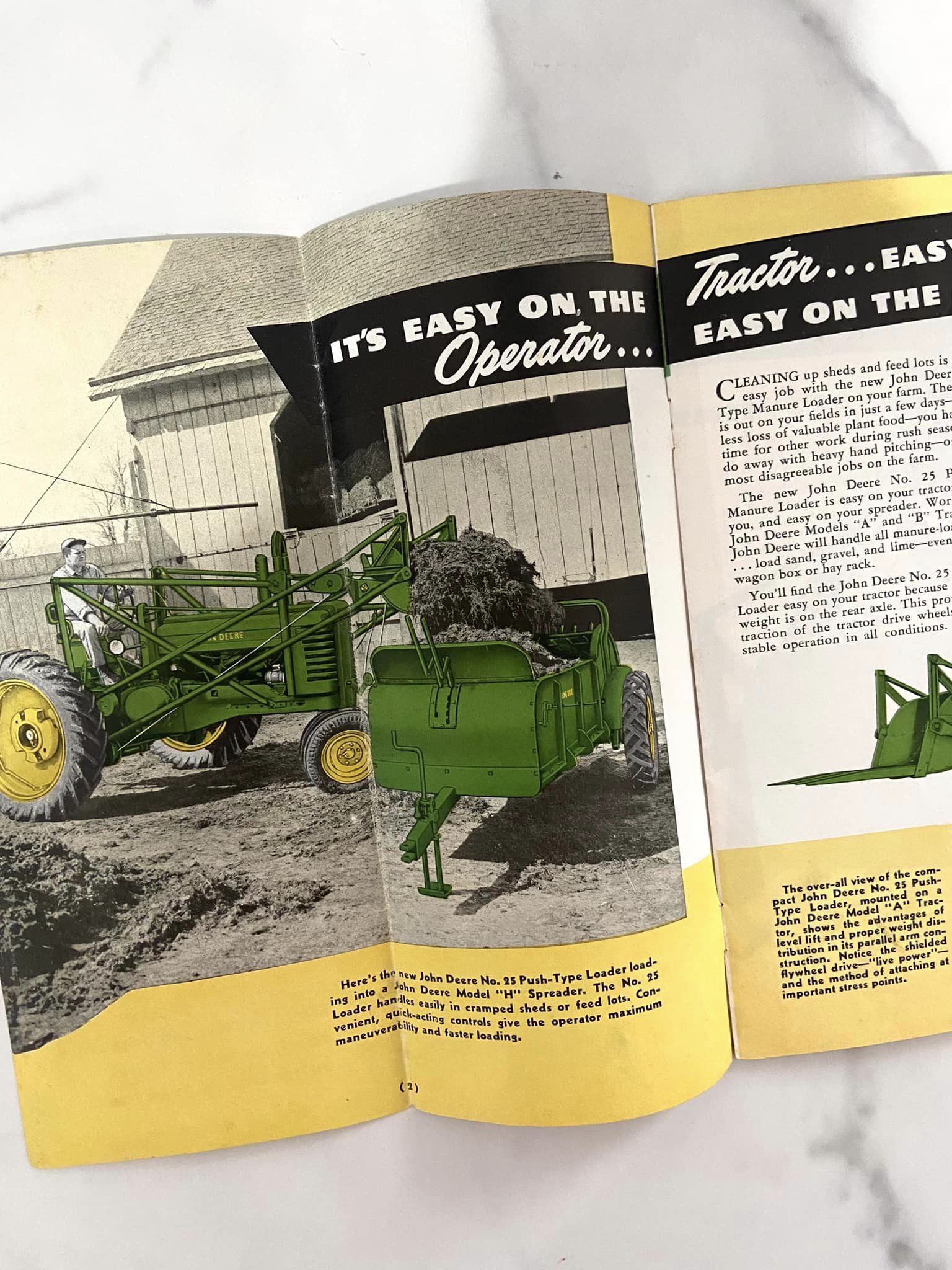 #1222 LW Maure Loader John Deere Manual *Vintage