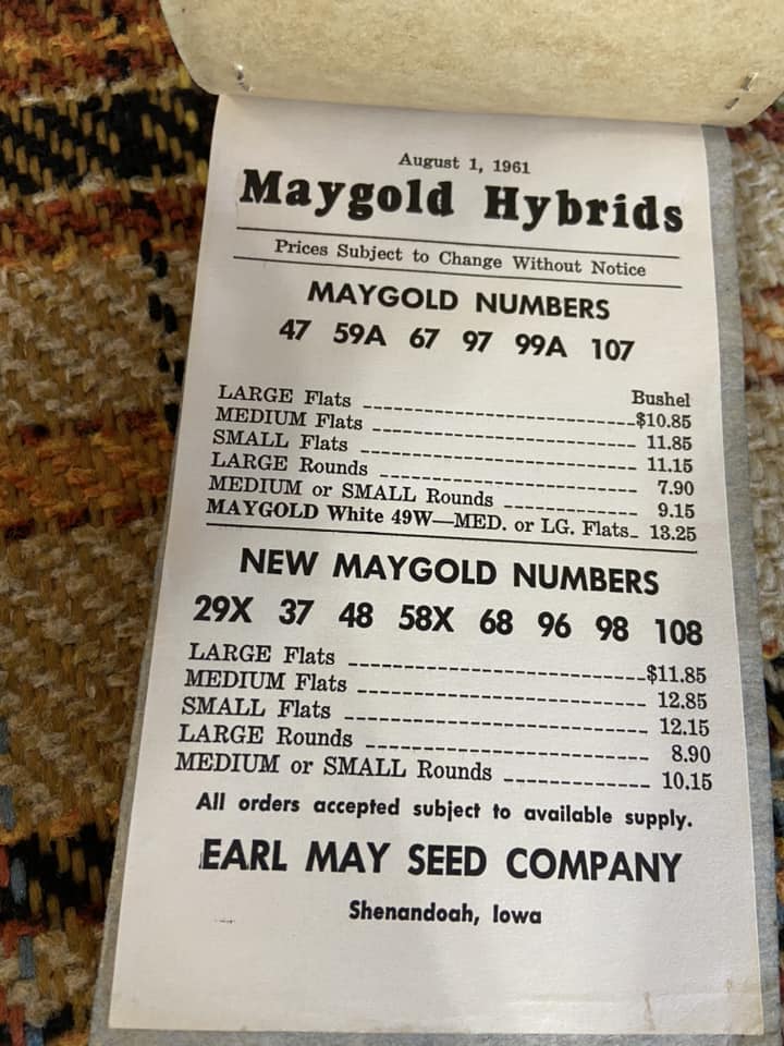 #030424 LW Maygold Seed Invoice Book