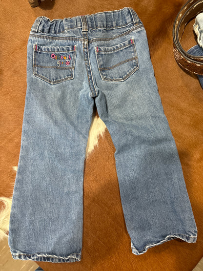 #012225 OshKosh Girls Jeans Size 3T
