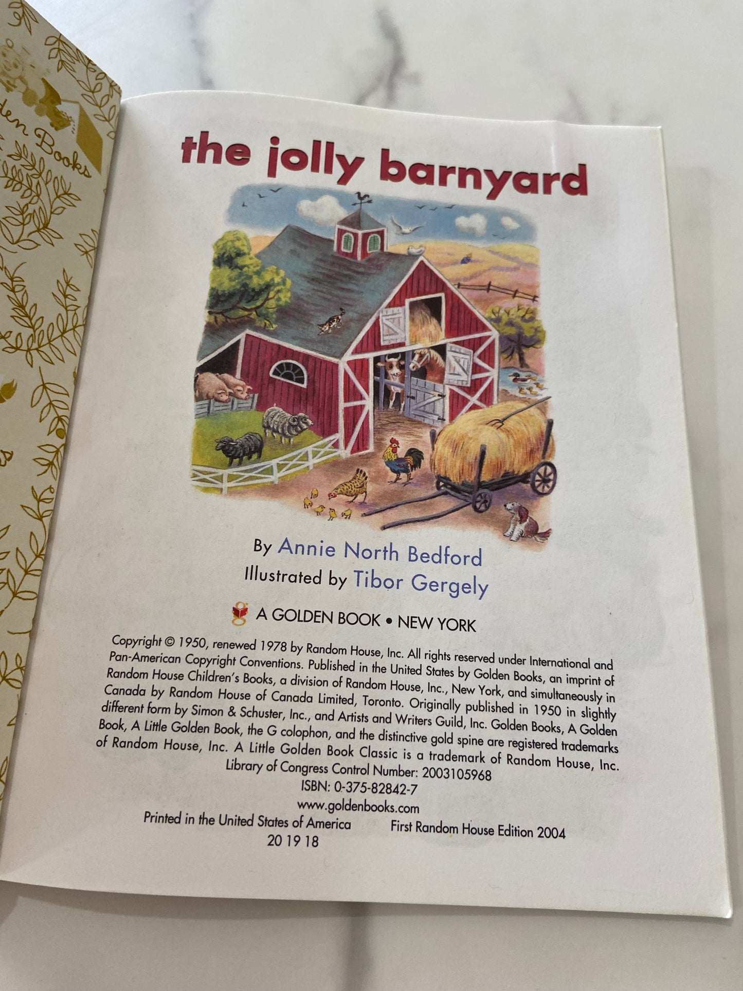 #113 LW The Jolly Barnyard Little Golden Book