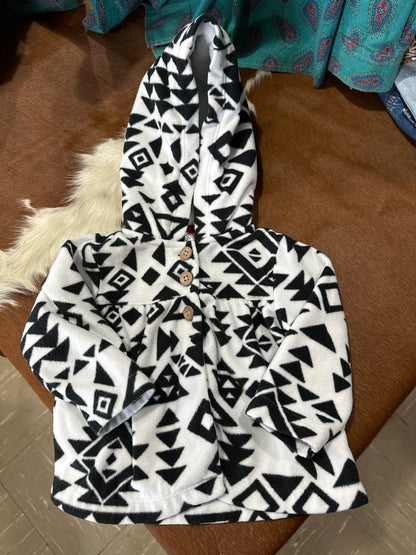 #010425 Carter's Black/White Jacket Size 9M