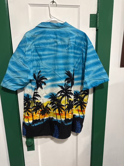#033025 Aloha Republic Hawaiian Shirt Size 2XL